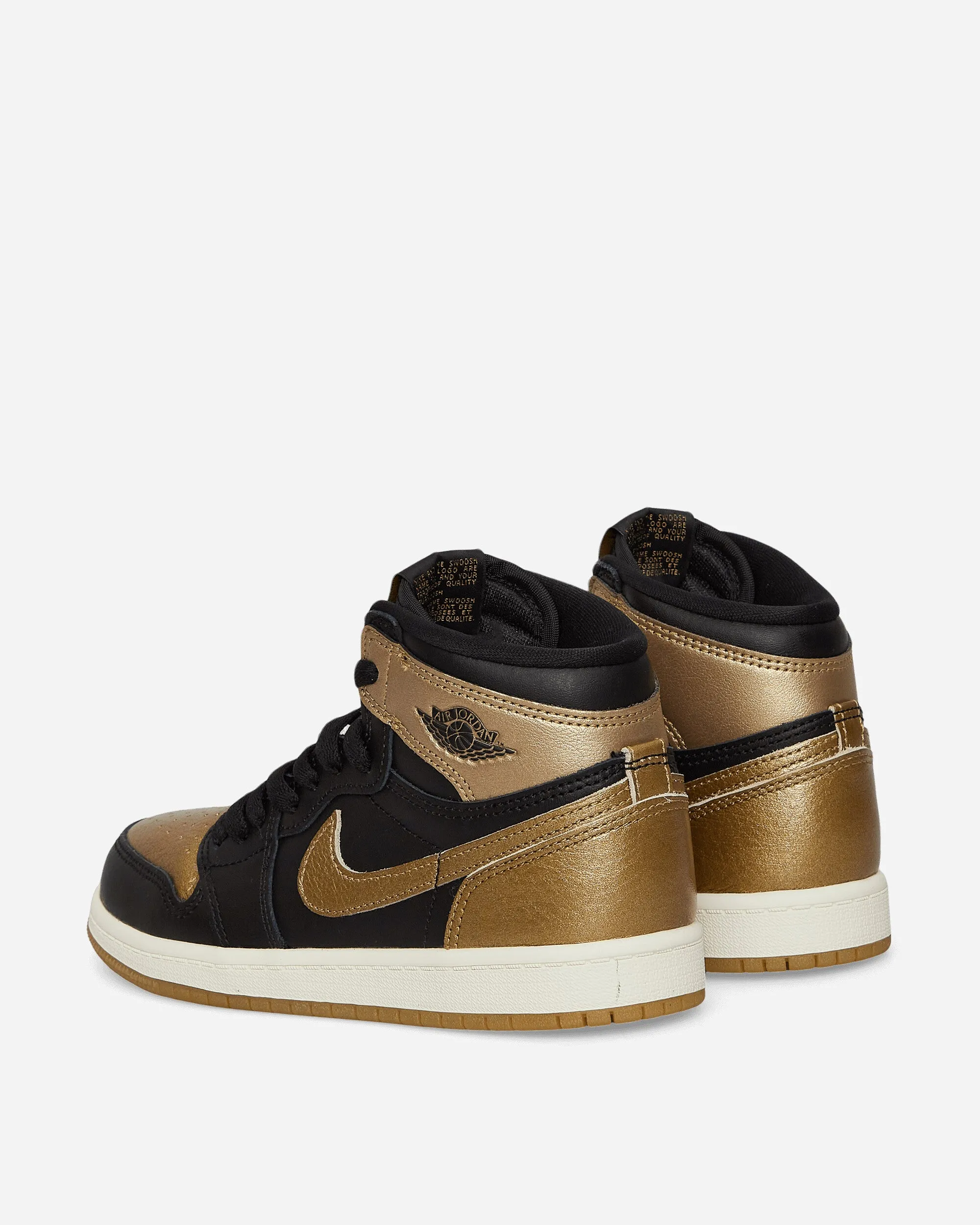 Air Jordan 1 Retro High OG (PS) Sneakers Black / Gold Closet Core