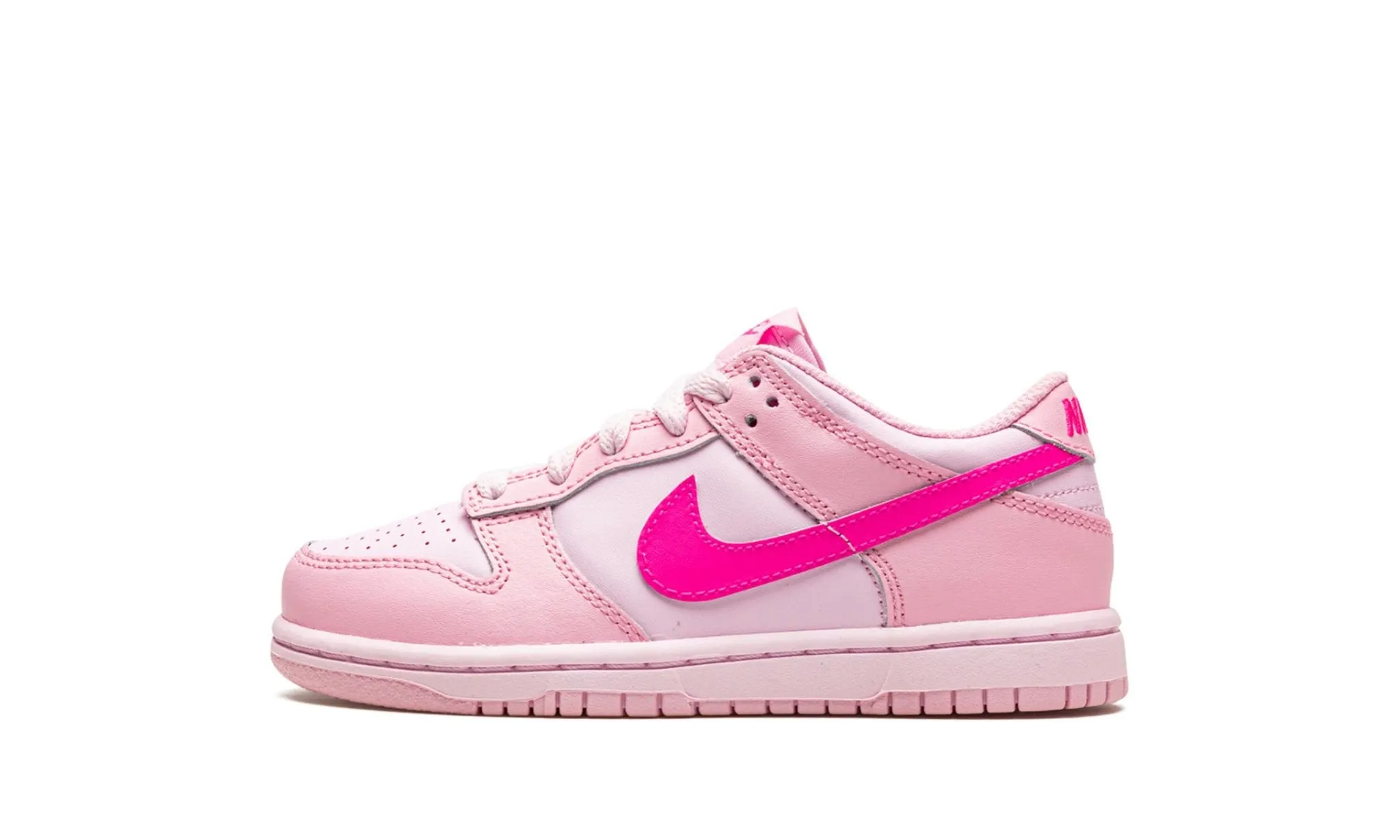 Nike Dunk Low Retro "Triple Pink" Toddler Secure fit