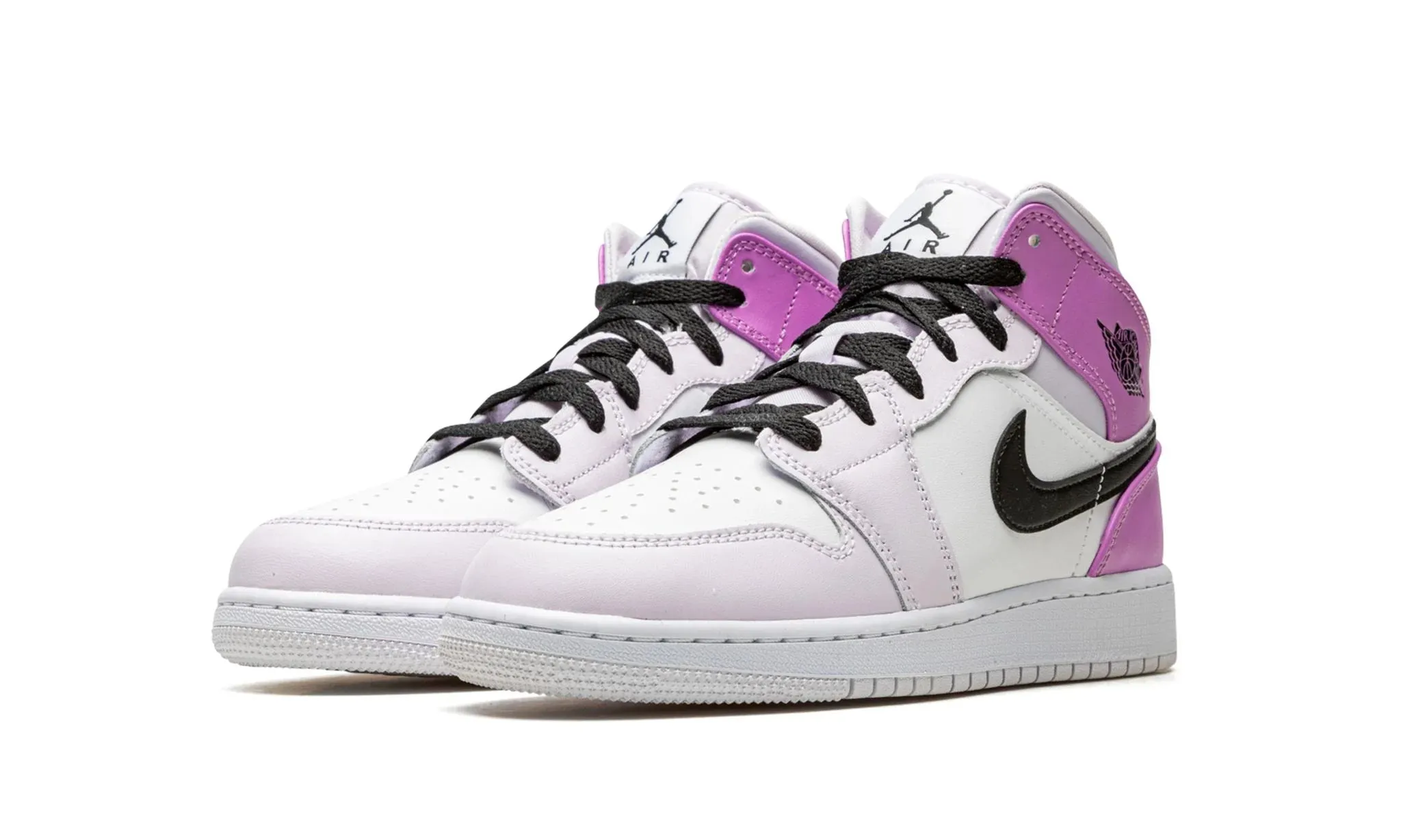 Air Jordan 1 Mid GS 'Barely Grape' Nordic Soft Track Step