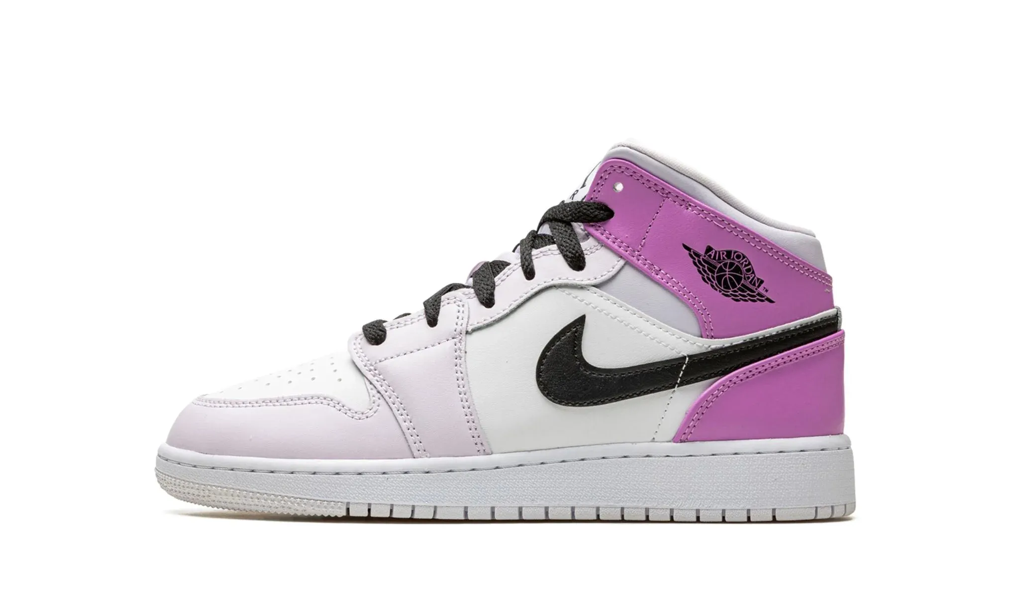 Foot Journey Air Jordan 1 Mid GS 'Barely Grape'