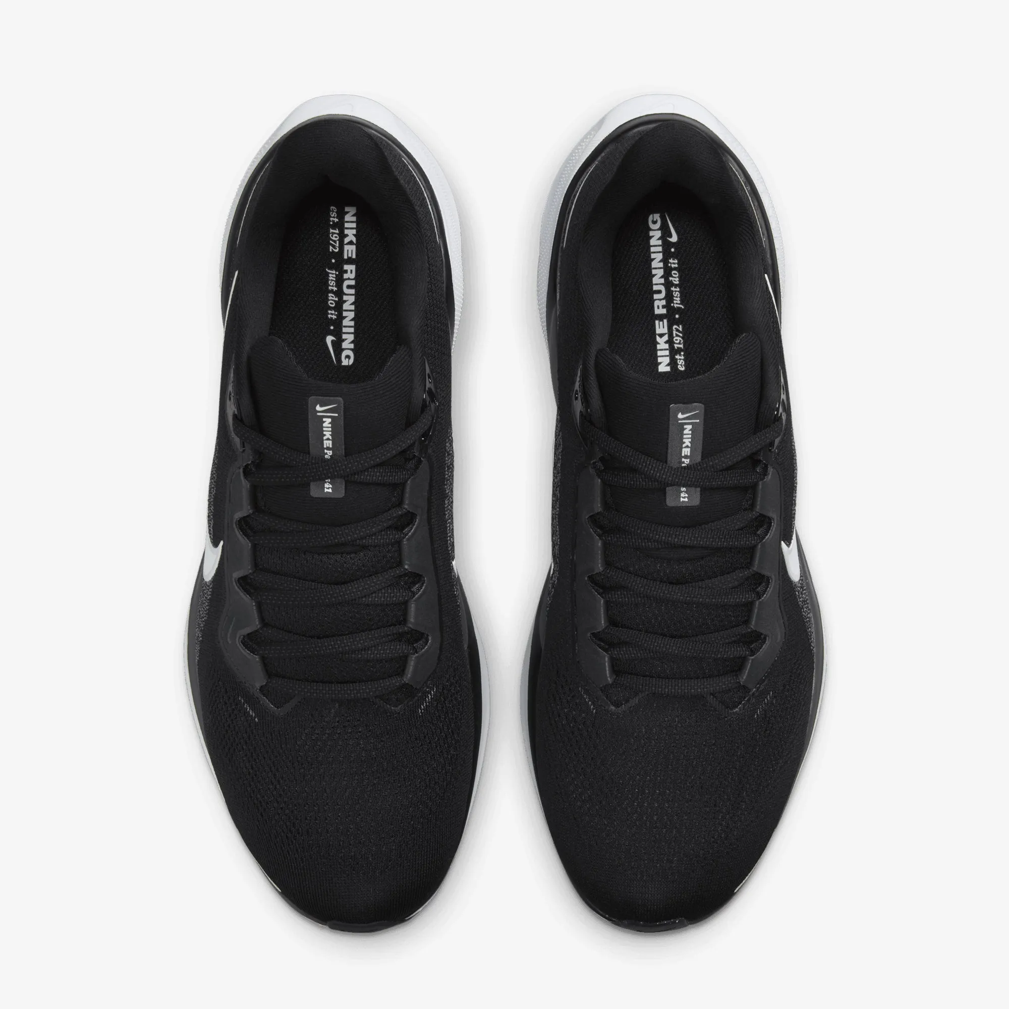 Nike | PEGASUS 41 { BLACK/WHITE-ANTHRACITE Stable base Bright Gold