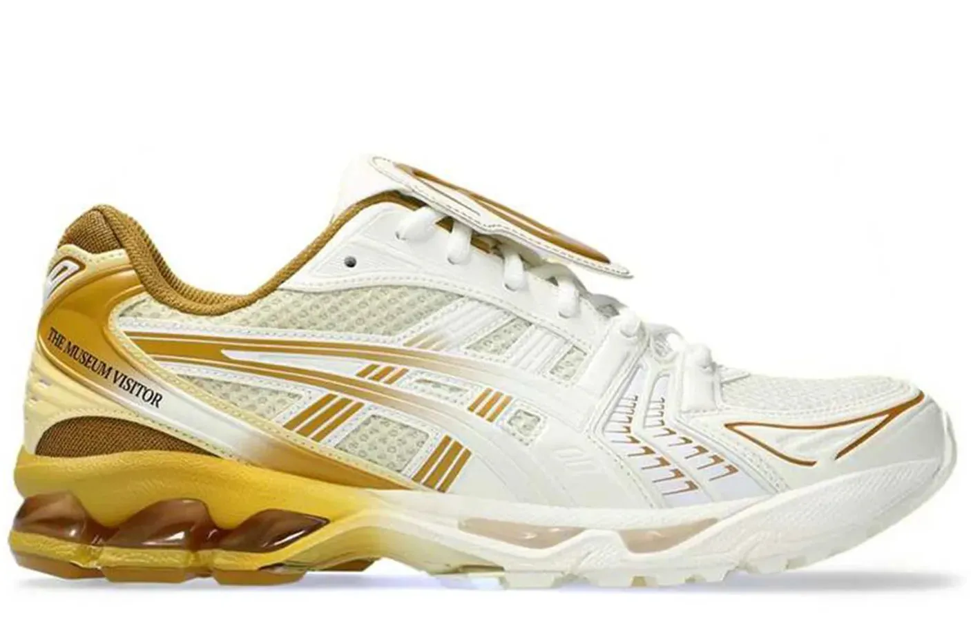 ASICS Gel-Kayano 14 The Museum Visitor Cream Gold Shock Performance Slip Resistant Tread