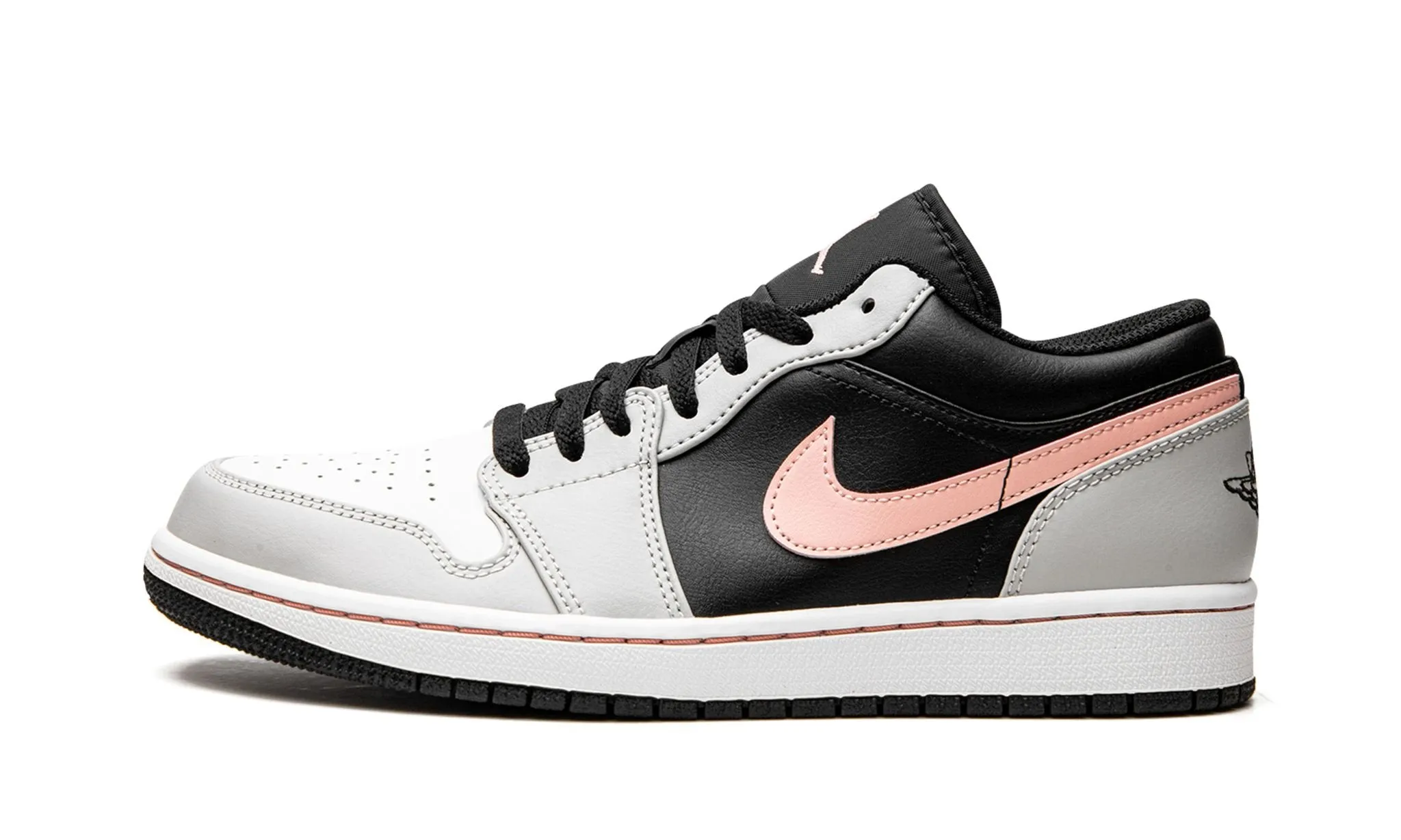 Wave Flow Air Jordan 1 Low Black Grey Fog Bleached Coral
