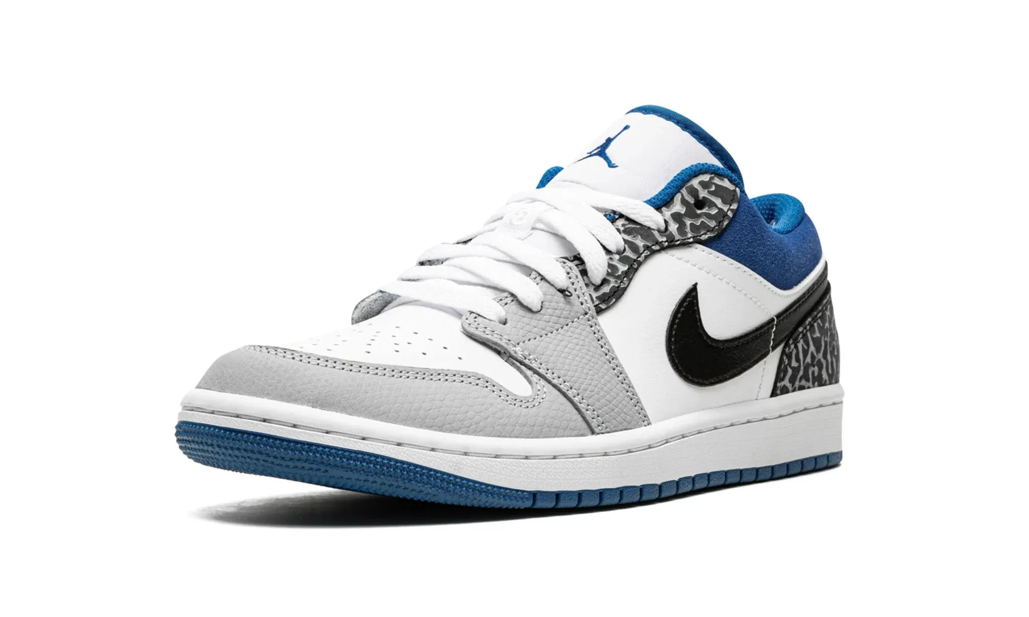 Air Jordan 1 Low Light Smoke Grey And Dark Marina Blue Dual Tone City Run