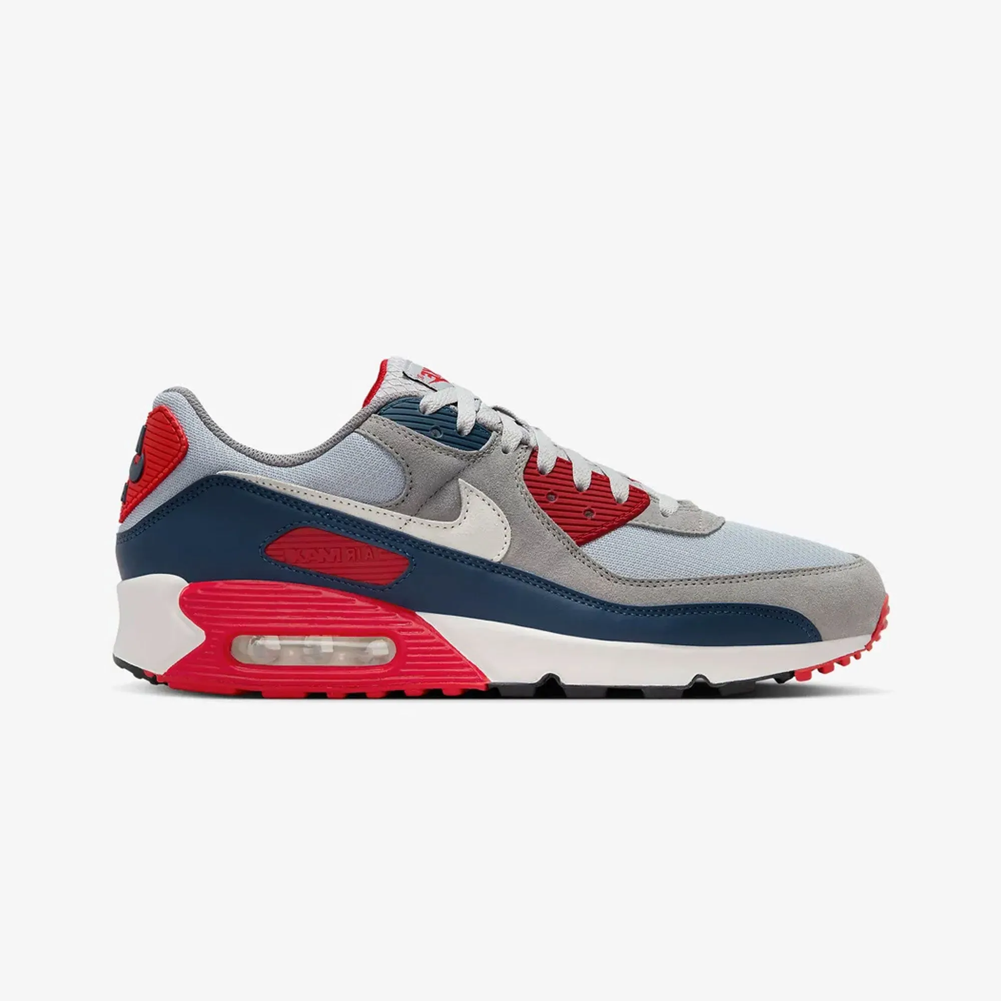 NIKE | AIR MAX 90 { LT SMOKE GREY/PHANTOM-ARMORY NAVY Slip On Comfort Curve