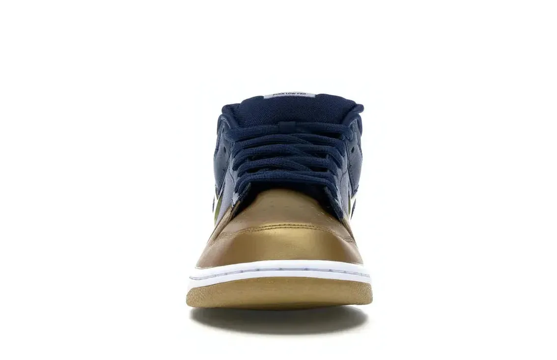 Nike SB Dunk Low Supreme Jewel Swoosh Gold Work Wear