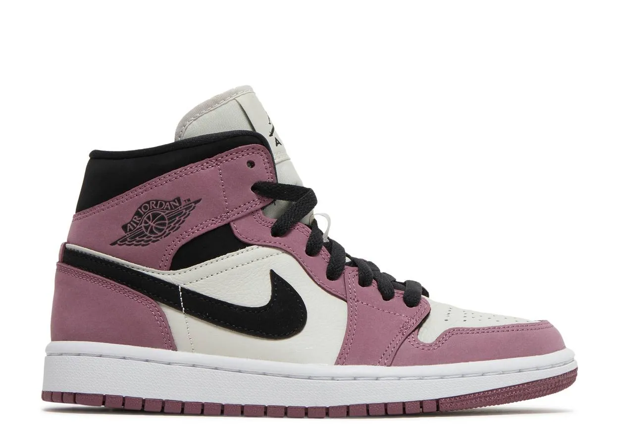Air Jordan 1 Mid Light Mulberry Kick Hike