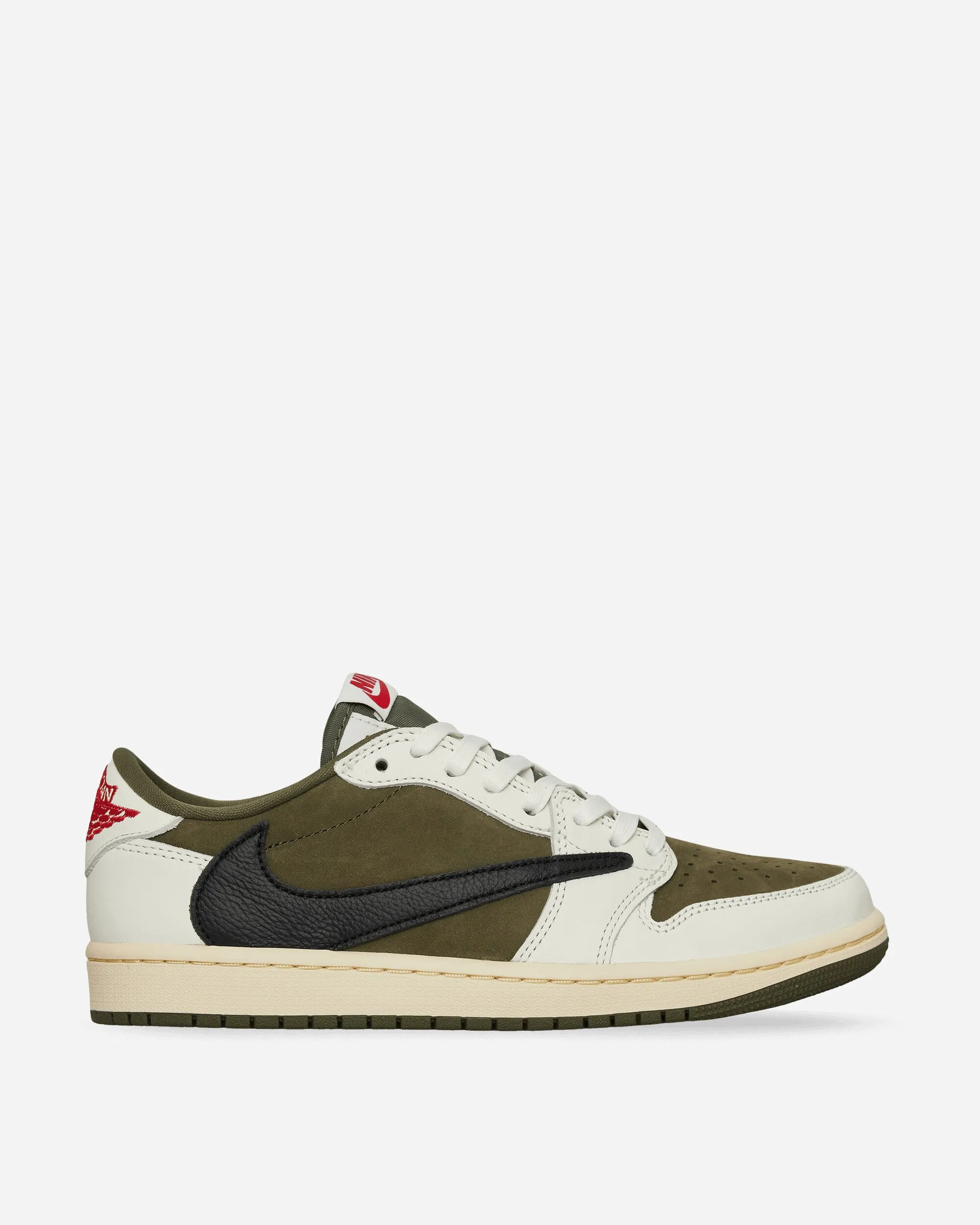 Frost Safe Stage Glow Travis Scott Air Jordan 1 Low Sneakers Medium Olive