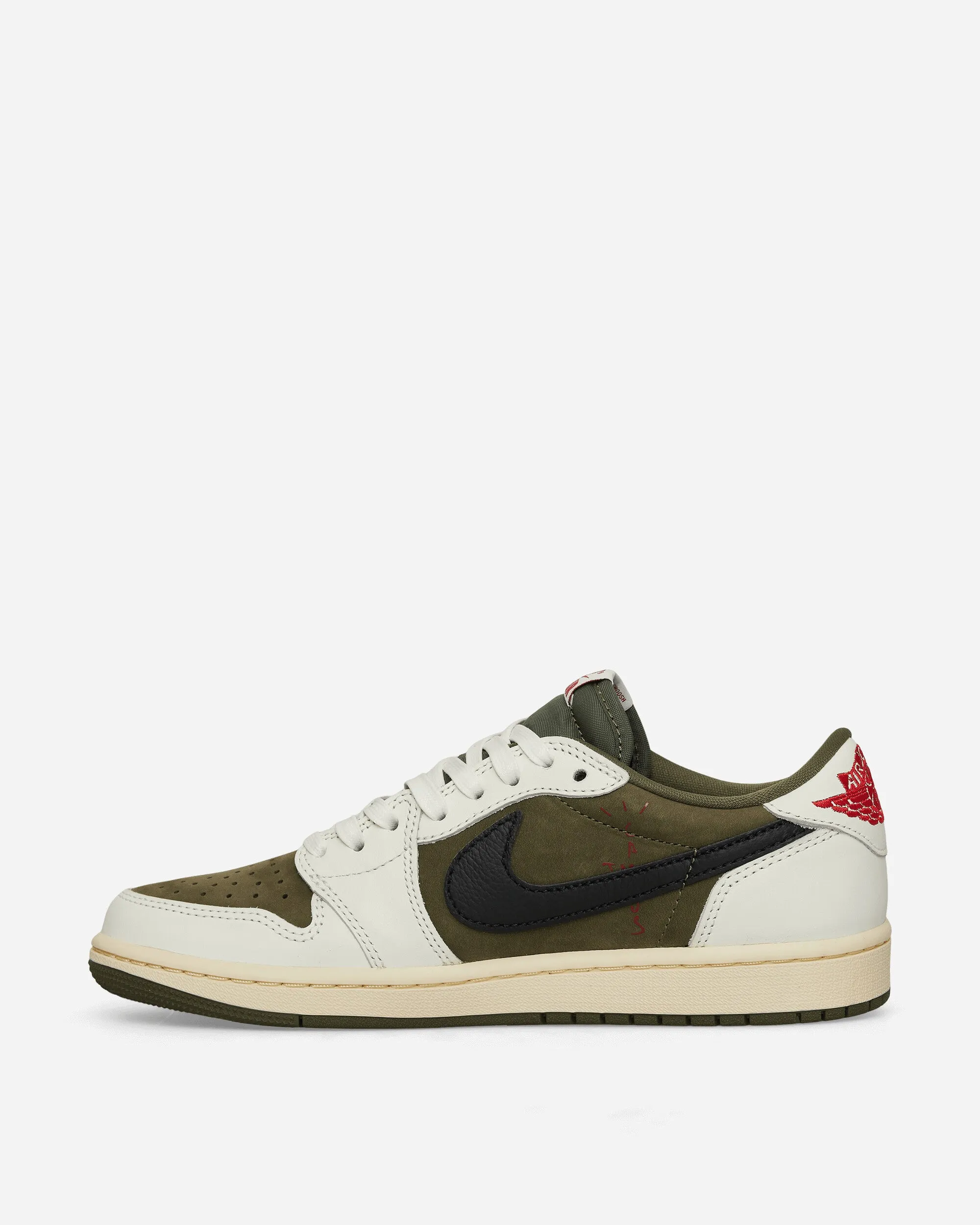 Street Ball Travis Scott Air Jordan 1 Low Sneakers Medium Olive
