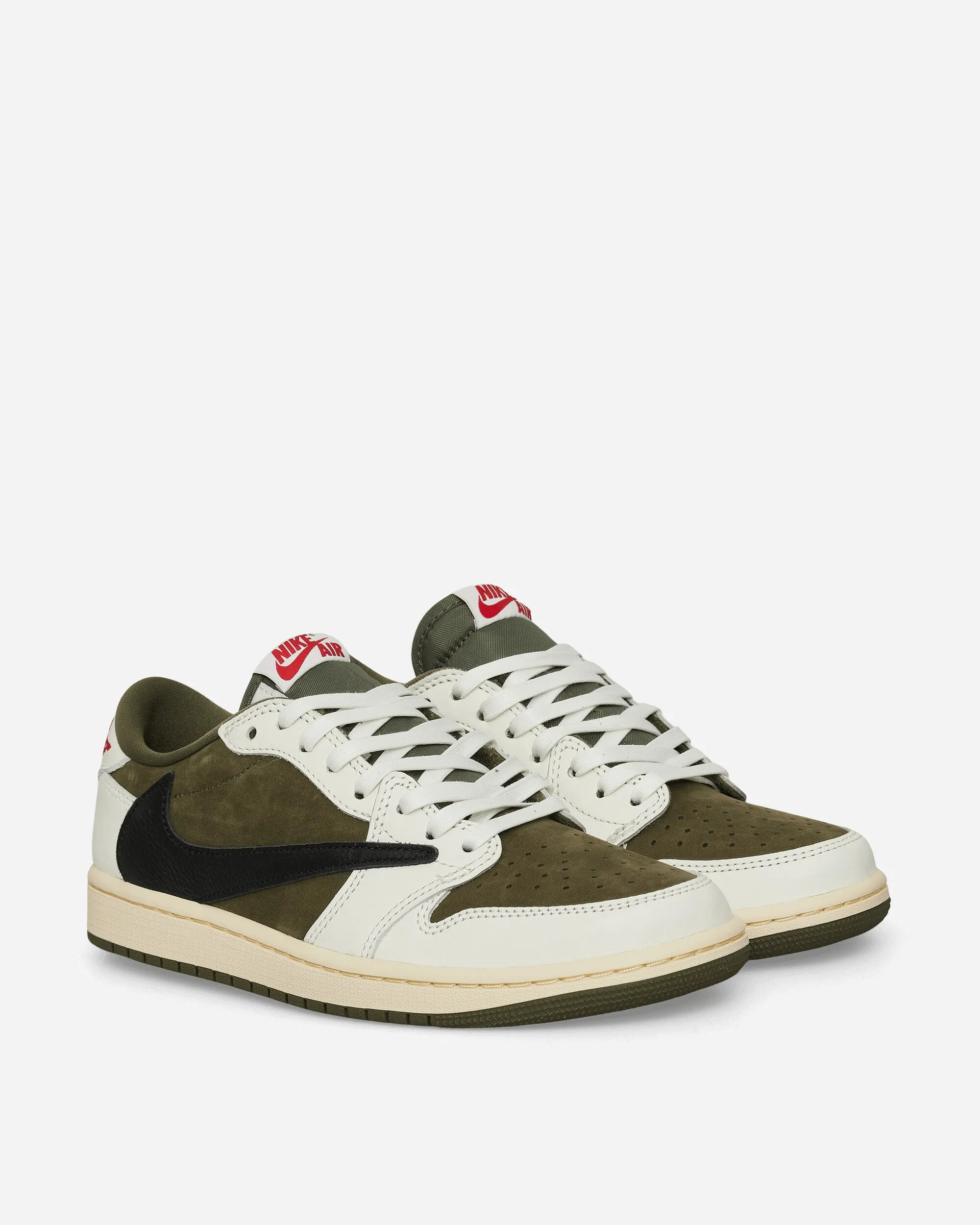 Trendy Travis Scott Air Jordan 1 Low Sneakers Medium Olive