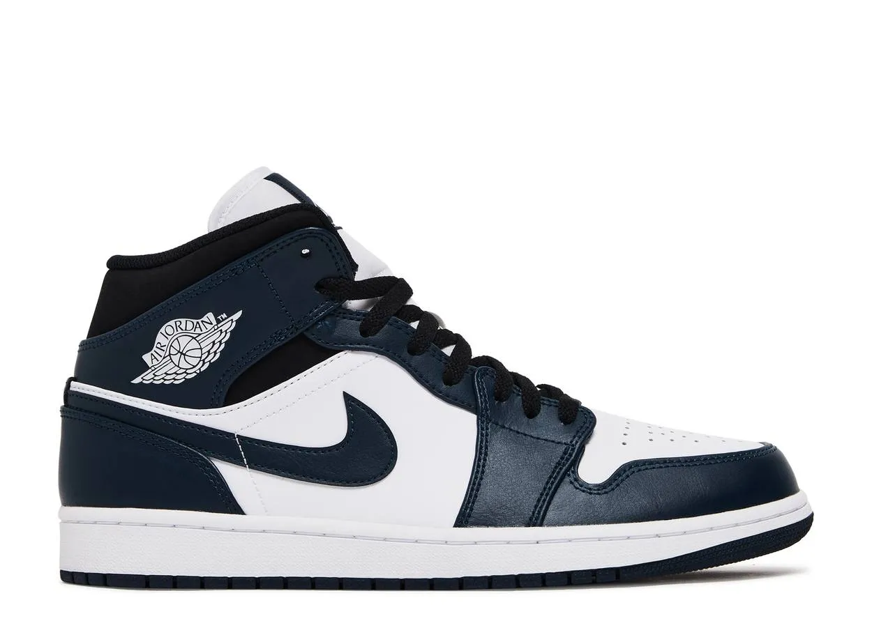 Air Jordan 1 Mid Dark Teal Red Hot Easy Step