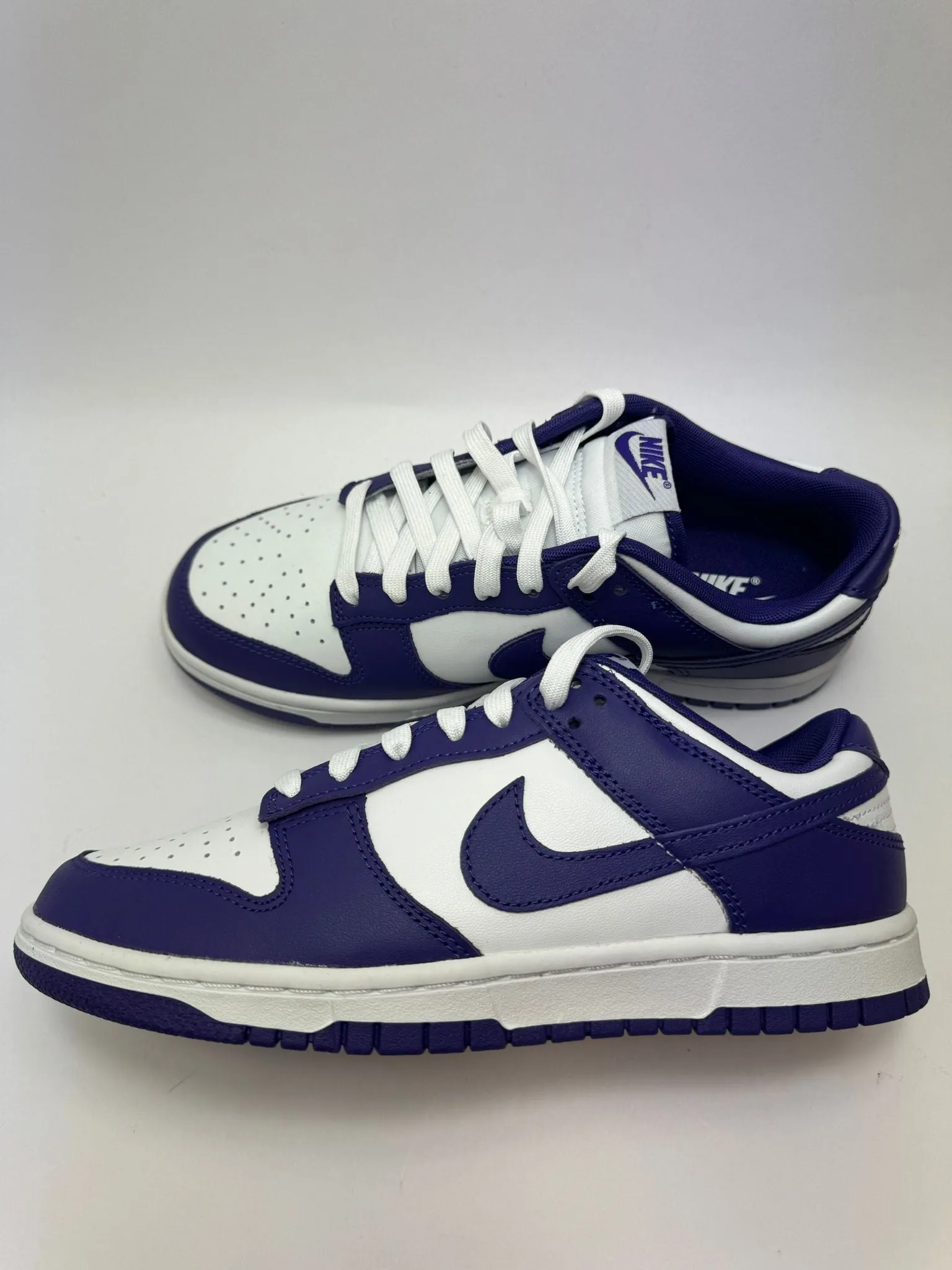 Leaf Path adult style Nike Dunk Low "Championship Court Purple"