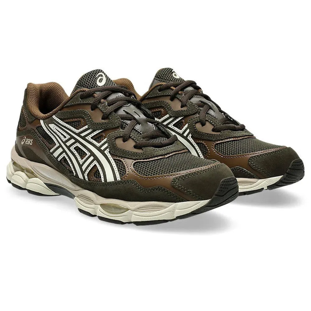 Asics GEL-NYC Black Coffee and Feather Grey 1203A663-200 Clean Stitching Smooth exterior