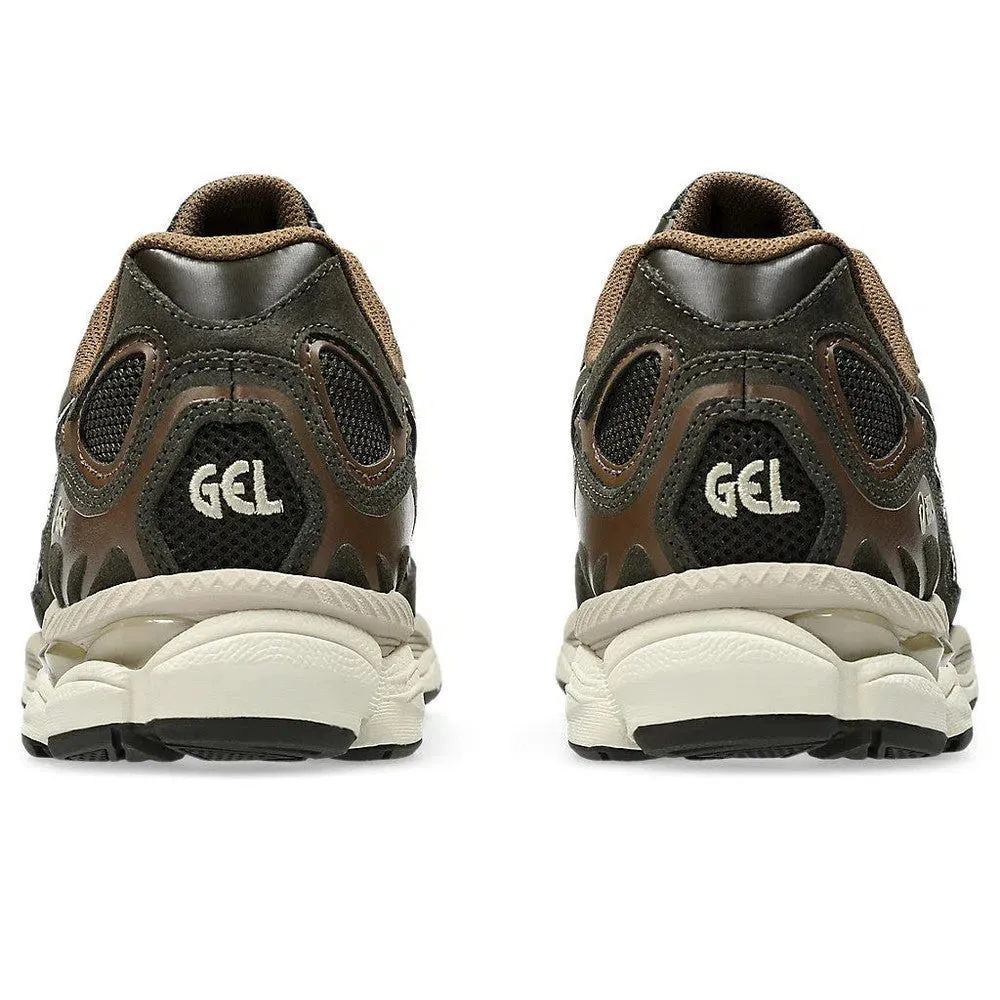 LeatherUpper Shock   Absorbing Midsole Asics GEL-NYC Black Coffee and Feather Grey 1203A663-200