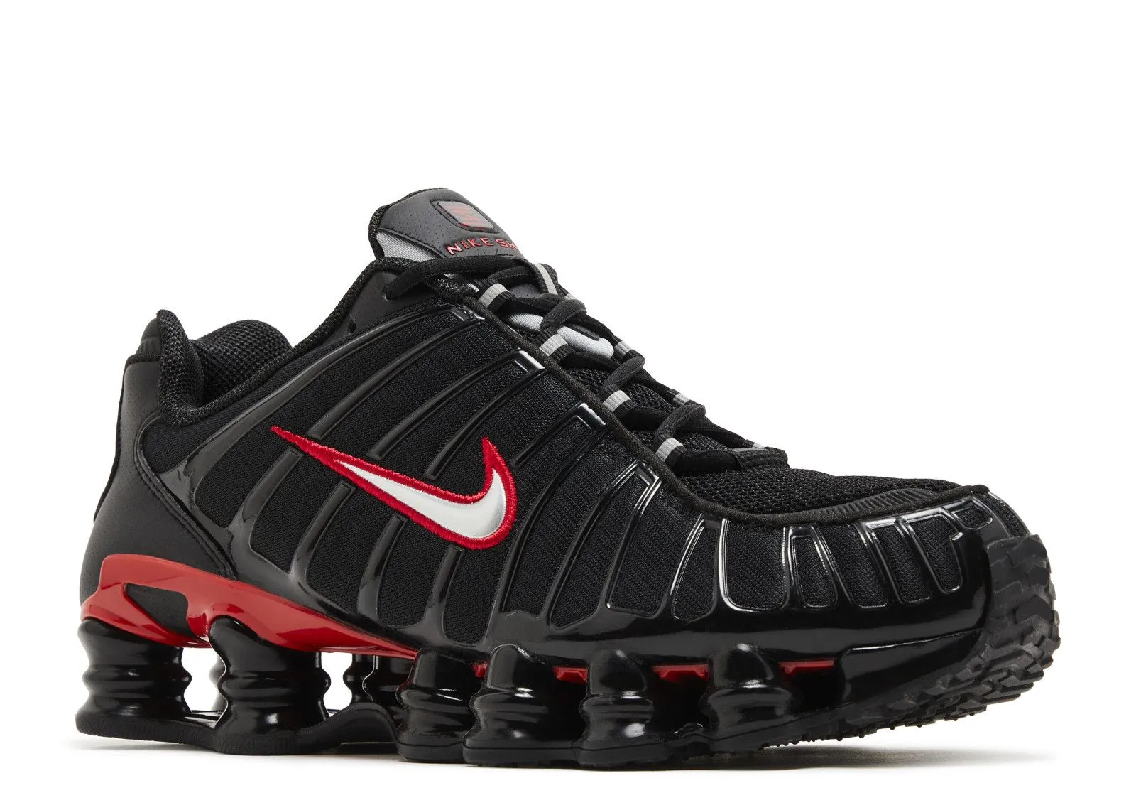 well made lifestyle Nike Shox TL Black University Red
