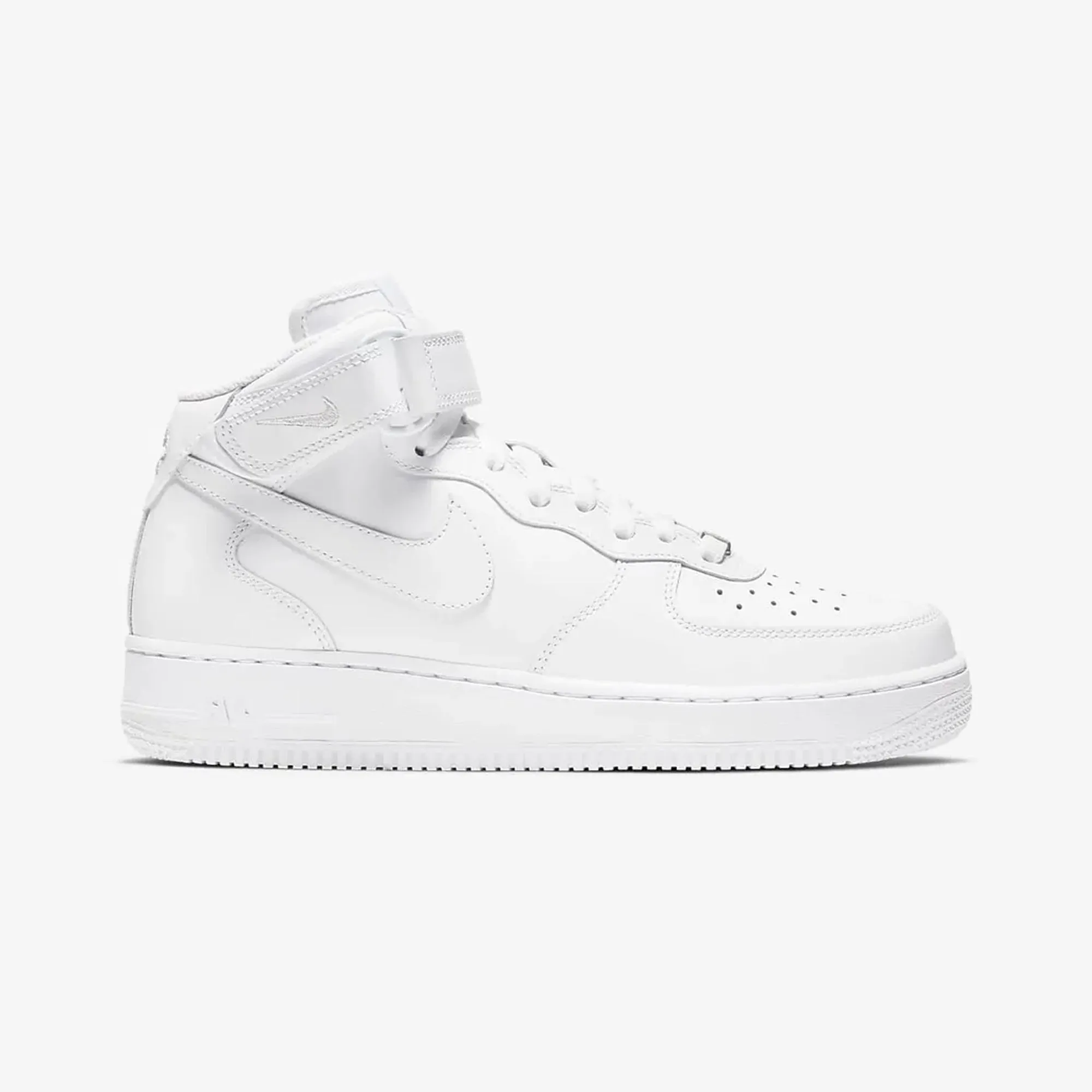 Soft Interior Nike | AIR FORCE 1 07 MID  { WHITE/WHITE-WHITE