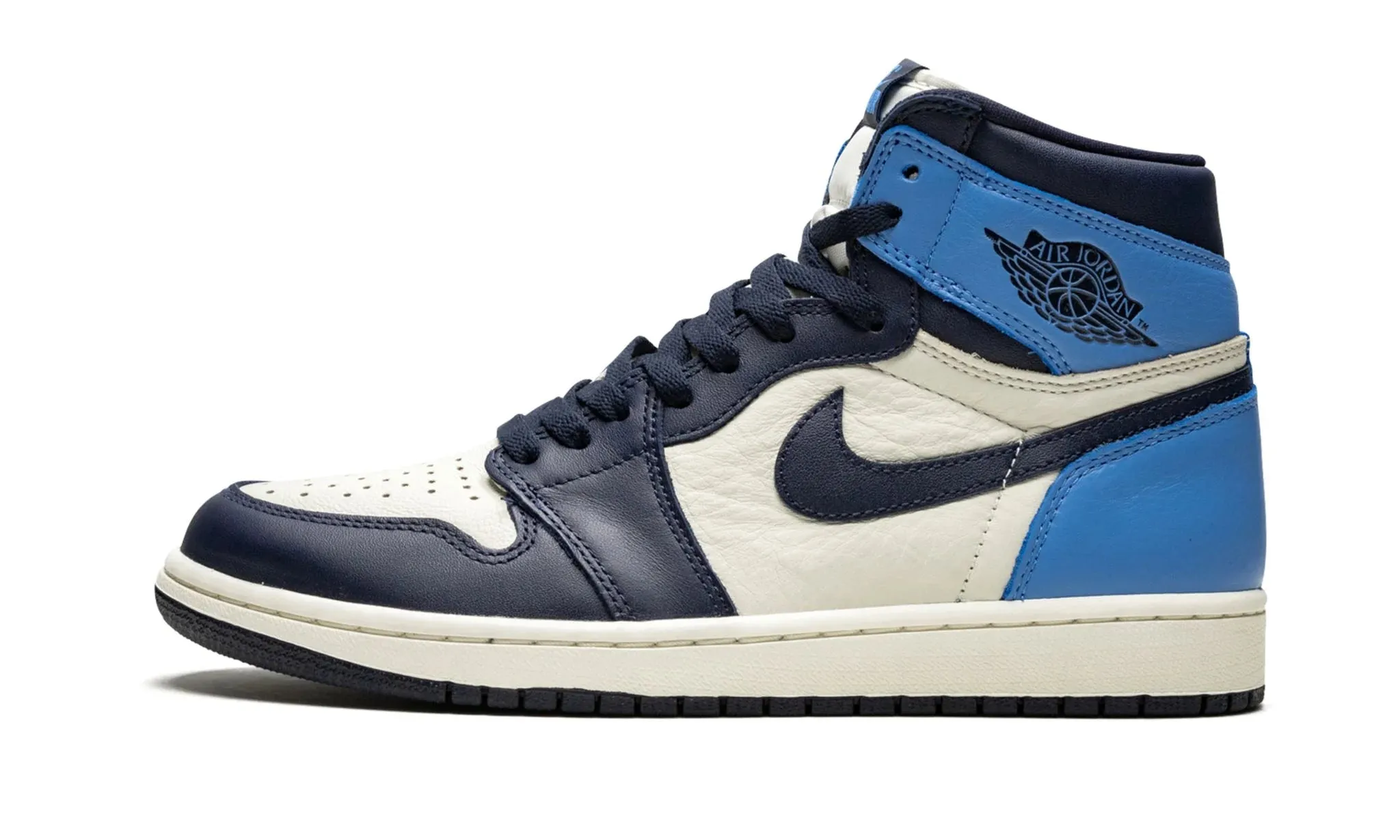 Air Jordan 1 Retro High OG Obsidian No Tie