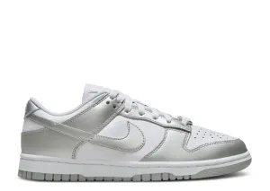 Nike Dunk Low Metallic Silver Modern Silhouette Route Step
