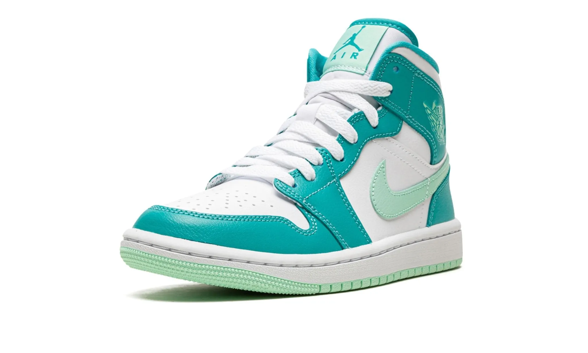 Air Jordan 1 Mid Washed Teal W Gym Style