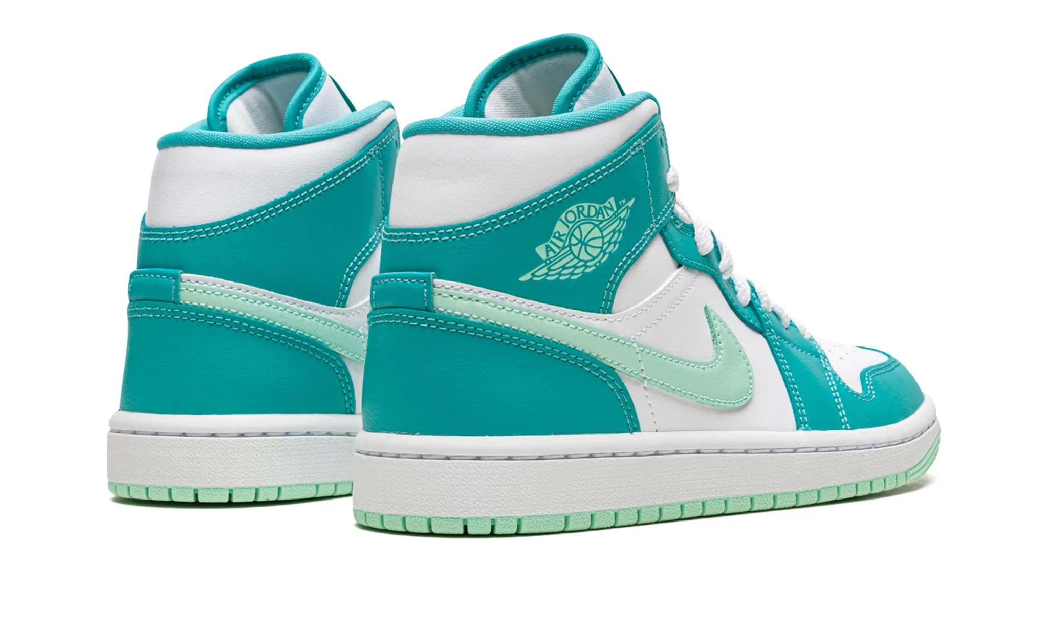 Office Casual Air Jordan 1 Mid Washed Teal W