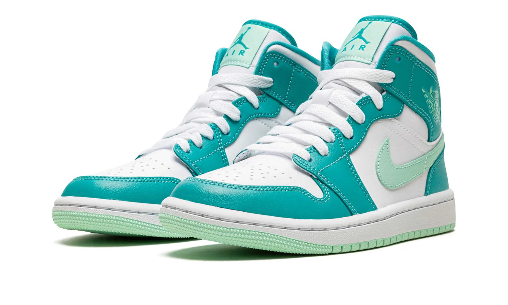 Cliff Jog Leisure Fit Air Jordan 1 Mid Washed Teal W