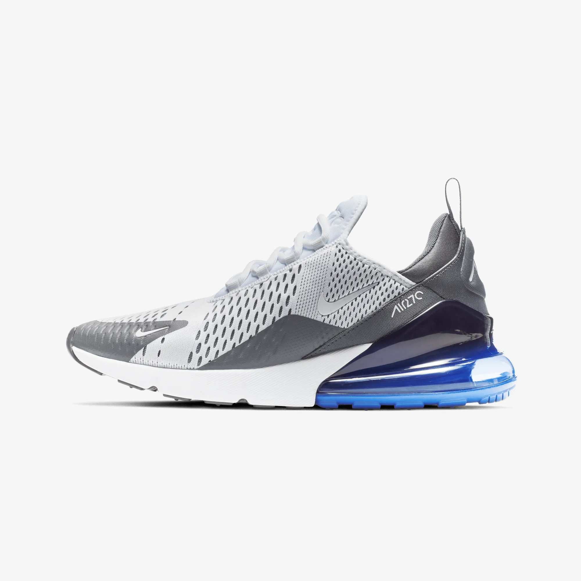 Nike | AIR MAX 270 { WHITE/WHITE-PERSIAN VIOLET-DARK GREY Hero Walk Stylish
