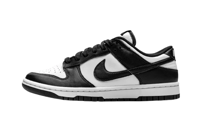 Versatile use Style Basic Nike Dunk Low Retro "White Black Panda" Grade School