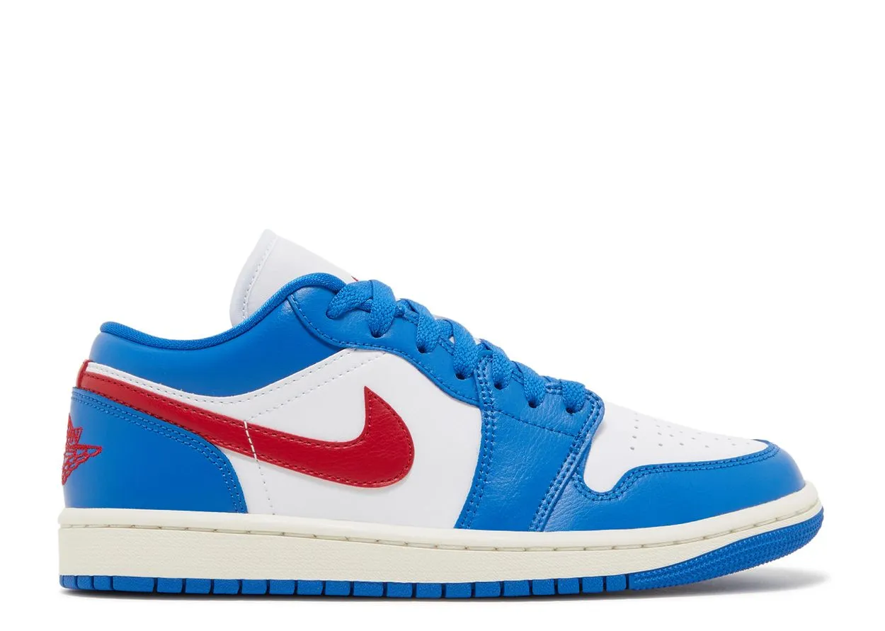 Minimal Detail Air Jordan 1 Low Sport Blue Gym Red
