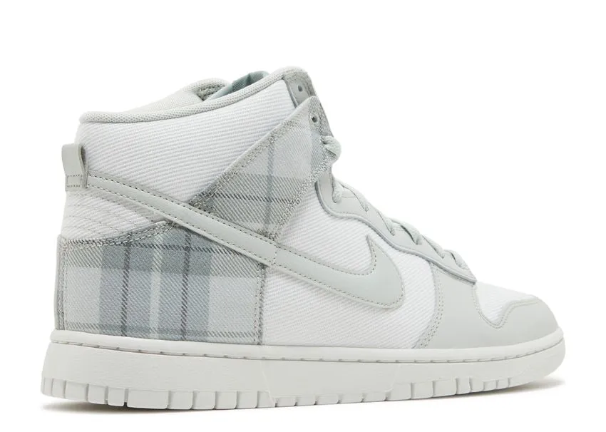Nike Dunk High SE Tartan Plaid White Light Green Wedges Sprint Walk