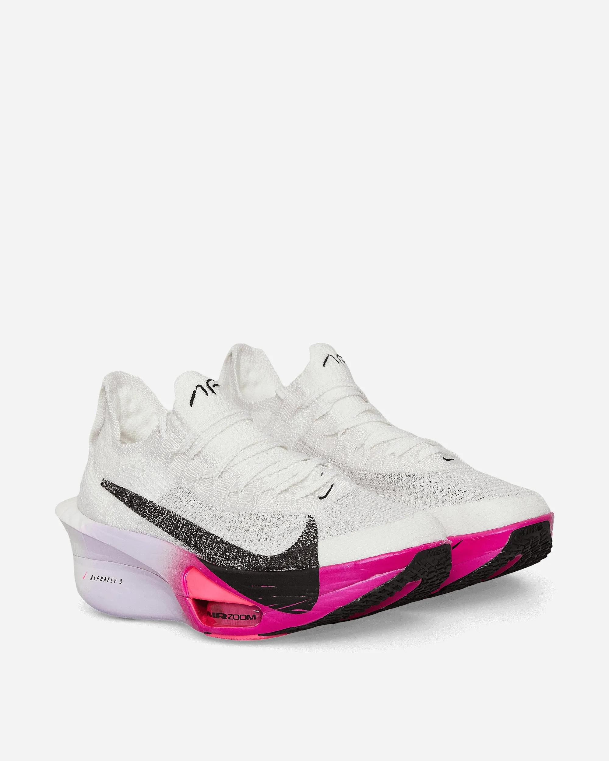 Women's Air Zoom Alphafly 3 Sneakers White / Purple Agate / Vivid Grape / Black Velvet Soft Commute Light