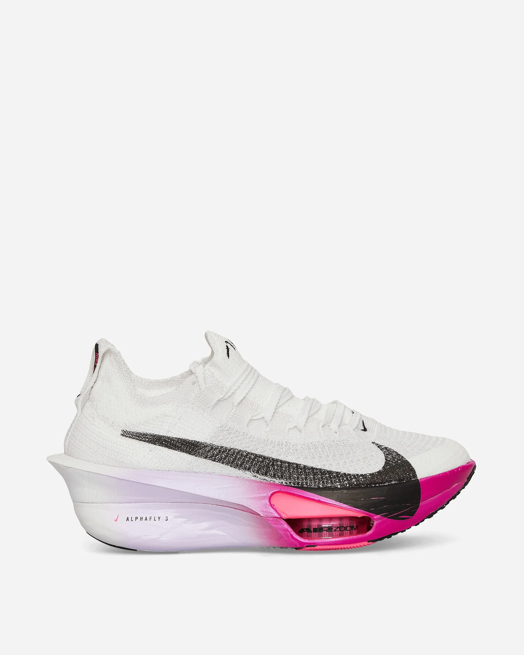 Women's Air Zoom Alphafly 3 Sneakers White / Purple Agate / Vivid Grape / Black Road Long