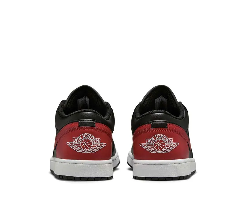 Air Jordan 1 Low "Bred" Fog Path Quick lace