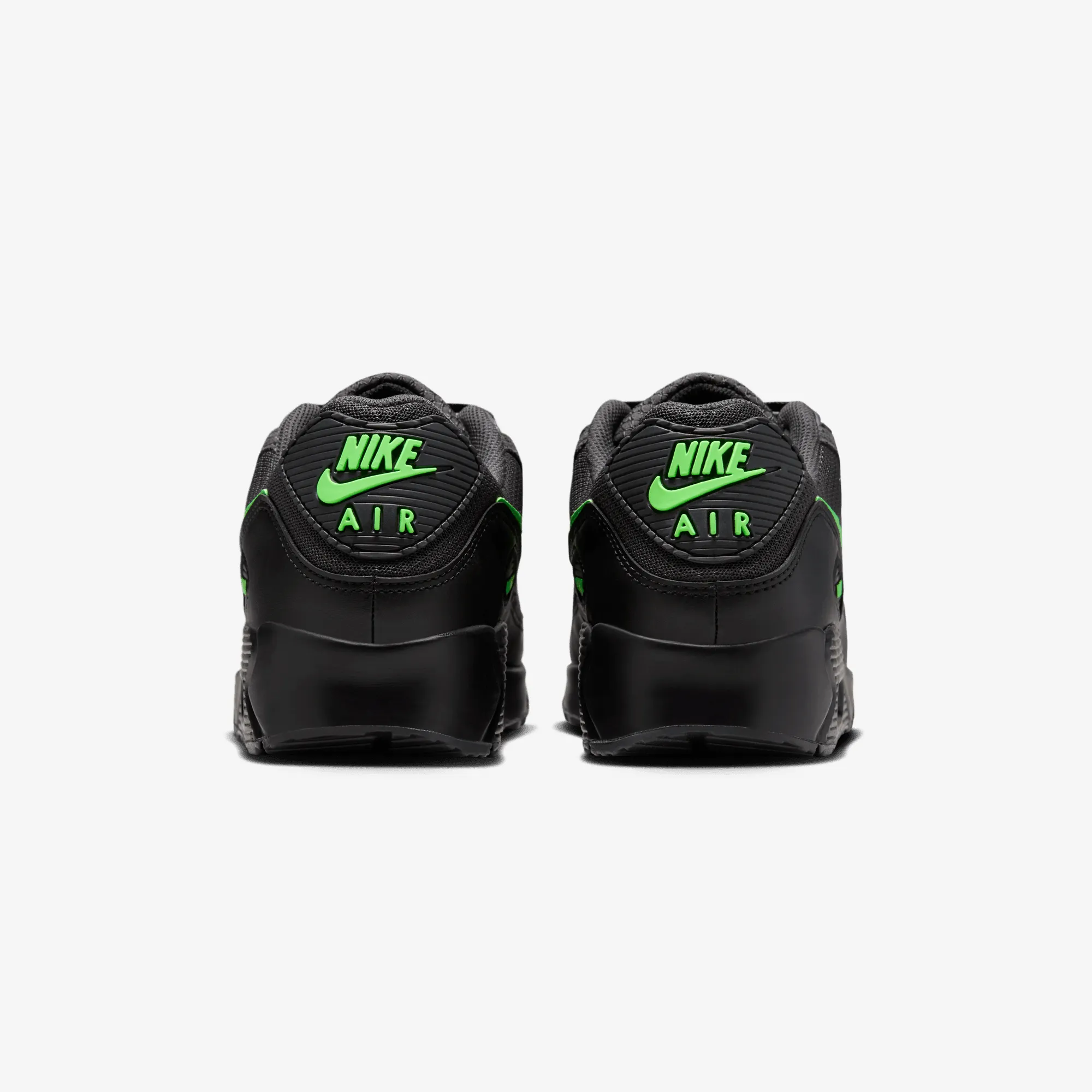 Nike | AIR MAX 90 { ANTHRACITE/GREEN STRIKE-BLACK Casual Move Queen Fit