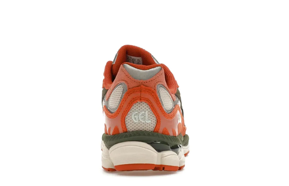 ASICS Gel-NYC Oatmeal Forest Green Orange Recycled materials Textured Grip
