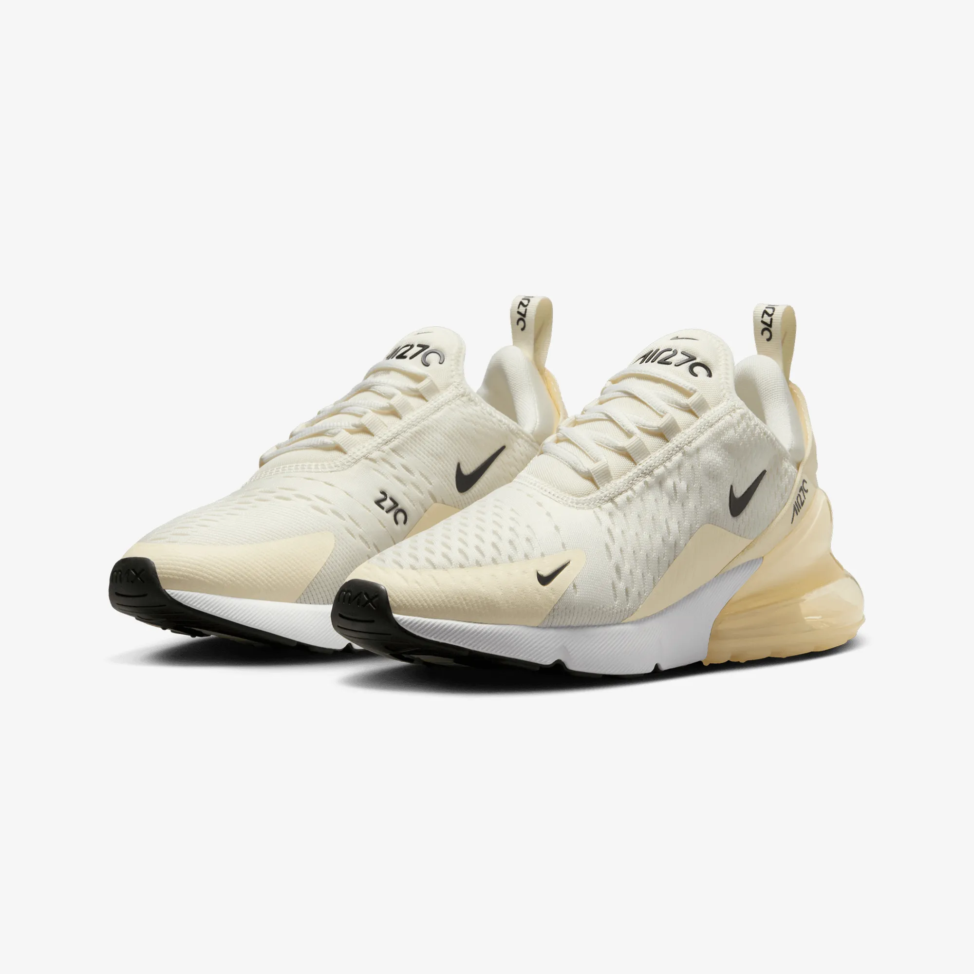 NIKE | AIR MAX 270 { SAIL/BLACK-COCONUT MILK-PALE IVORY Cliff Edge