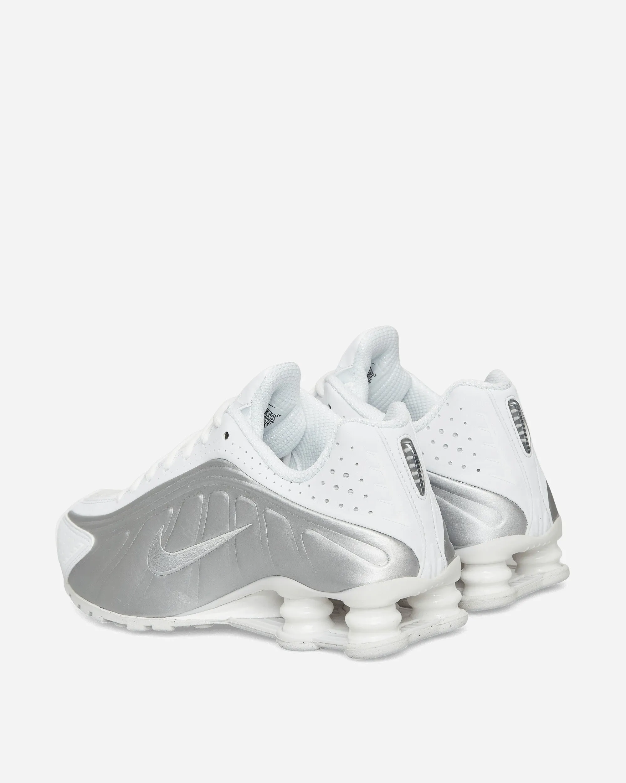 Shox R4 Sneakers White / Metallic Silver Skin Soft Stone Grip