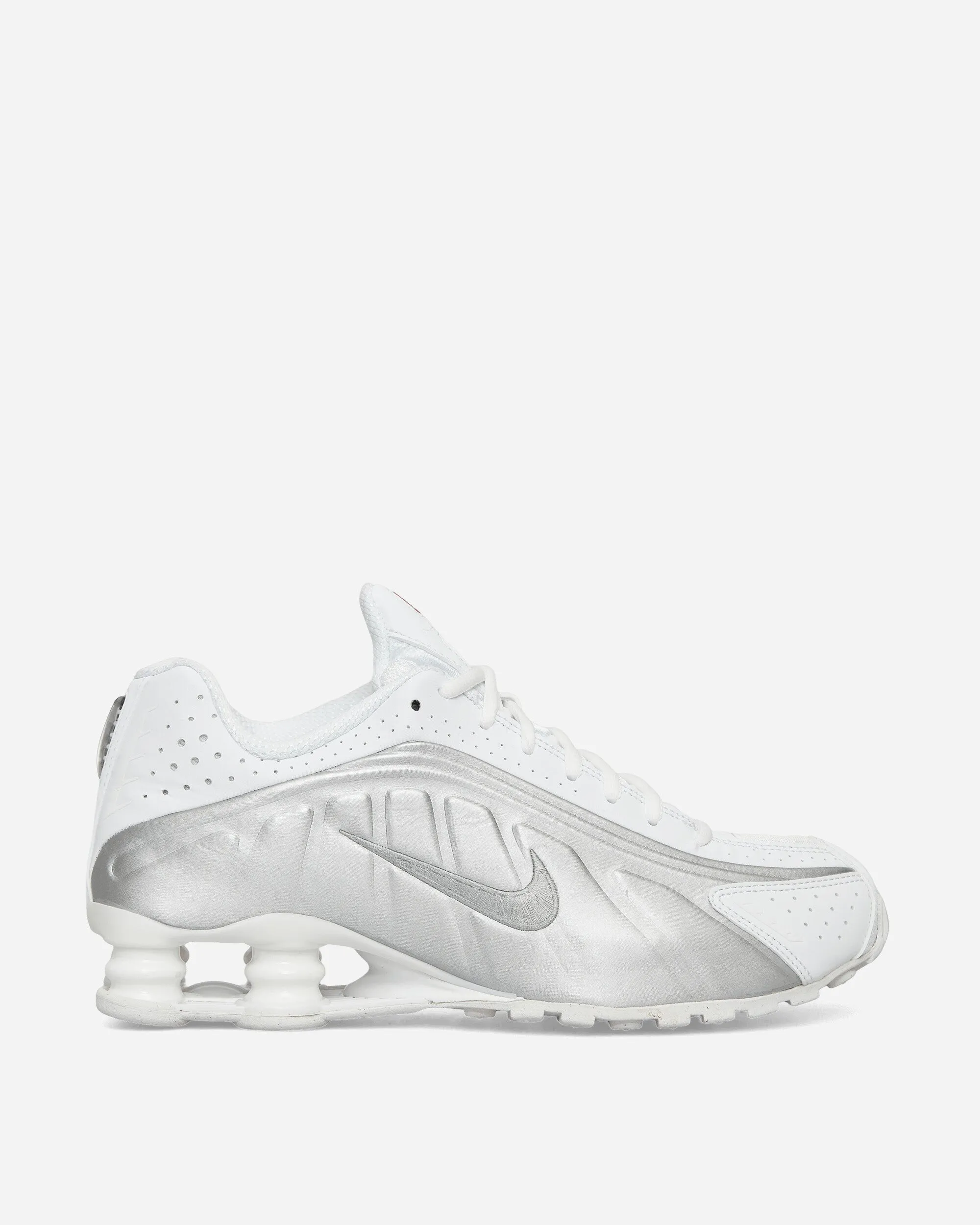 Comfortable Insole Play Hard Shox R4 Sneakers White / Metallic Silver