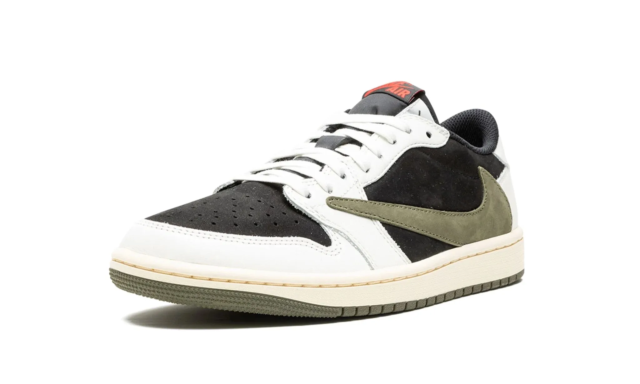 Wmns Air Jordan 1 low x Travis Scott Olive Zip Fast Comfort support