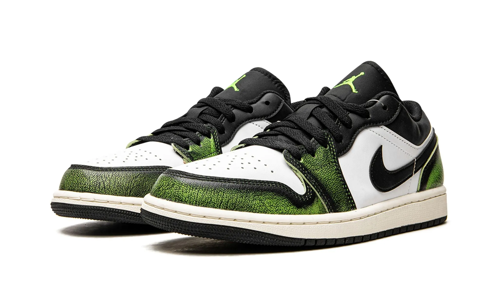 Air Jordan 1 Low SE GS WearAway  Electric Green Photo Glam