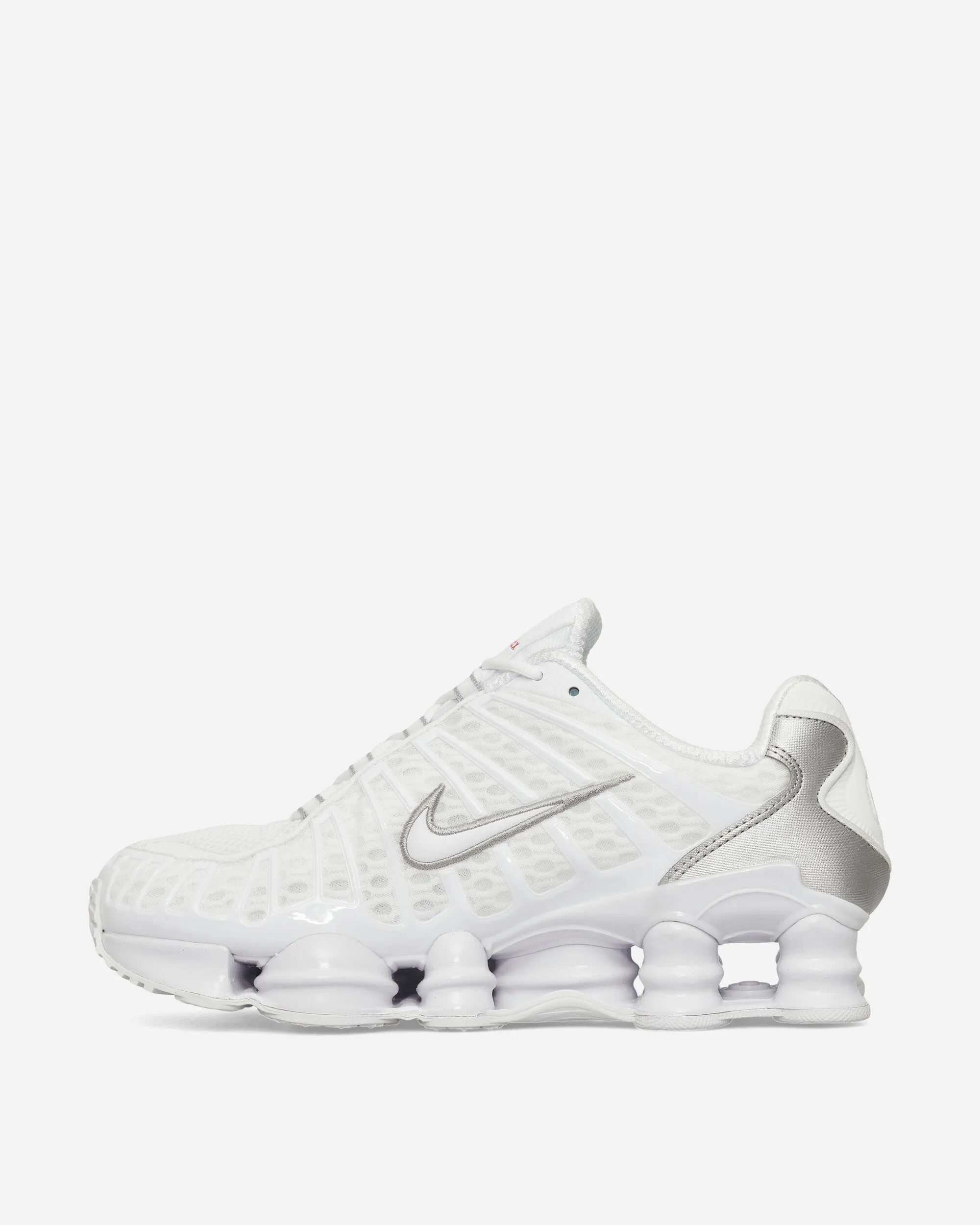 Women's Shox TL Sneakers White / Metallic Silver Elastic laces