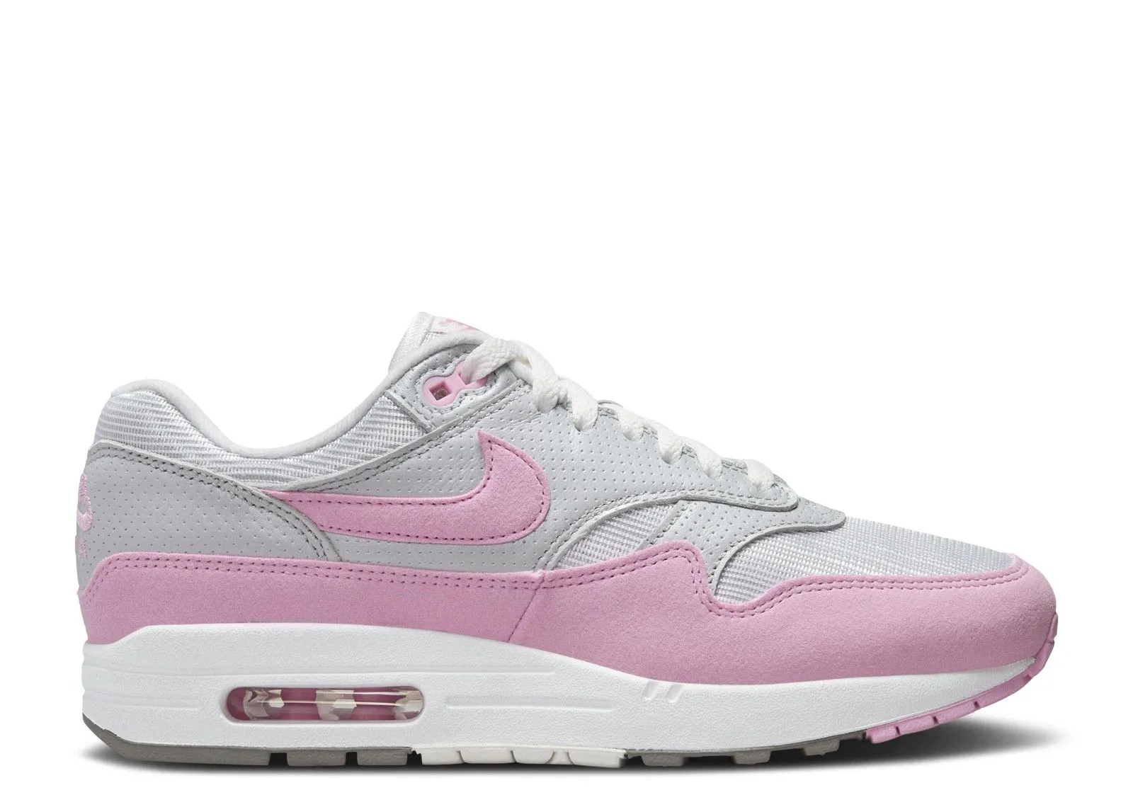 School Go Nike Air Max 1 '87 Metallic Platinum Pink Rise