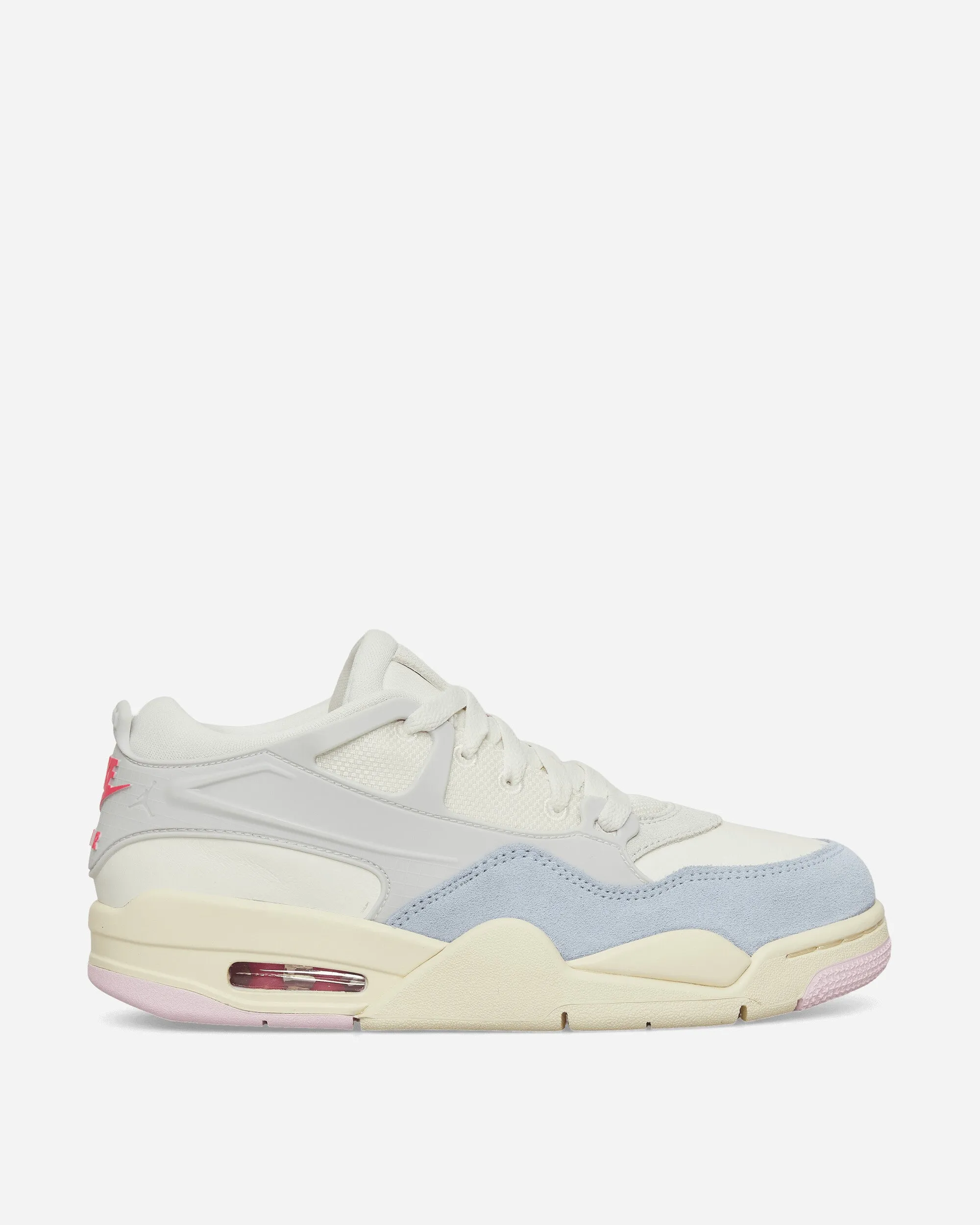 Women's Air Jordan 4 RM Sneakers Photon Dust / Sail / Coconut Milk / Hyper Pink Lace Tie Soft Move