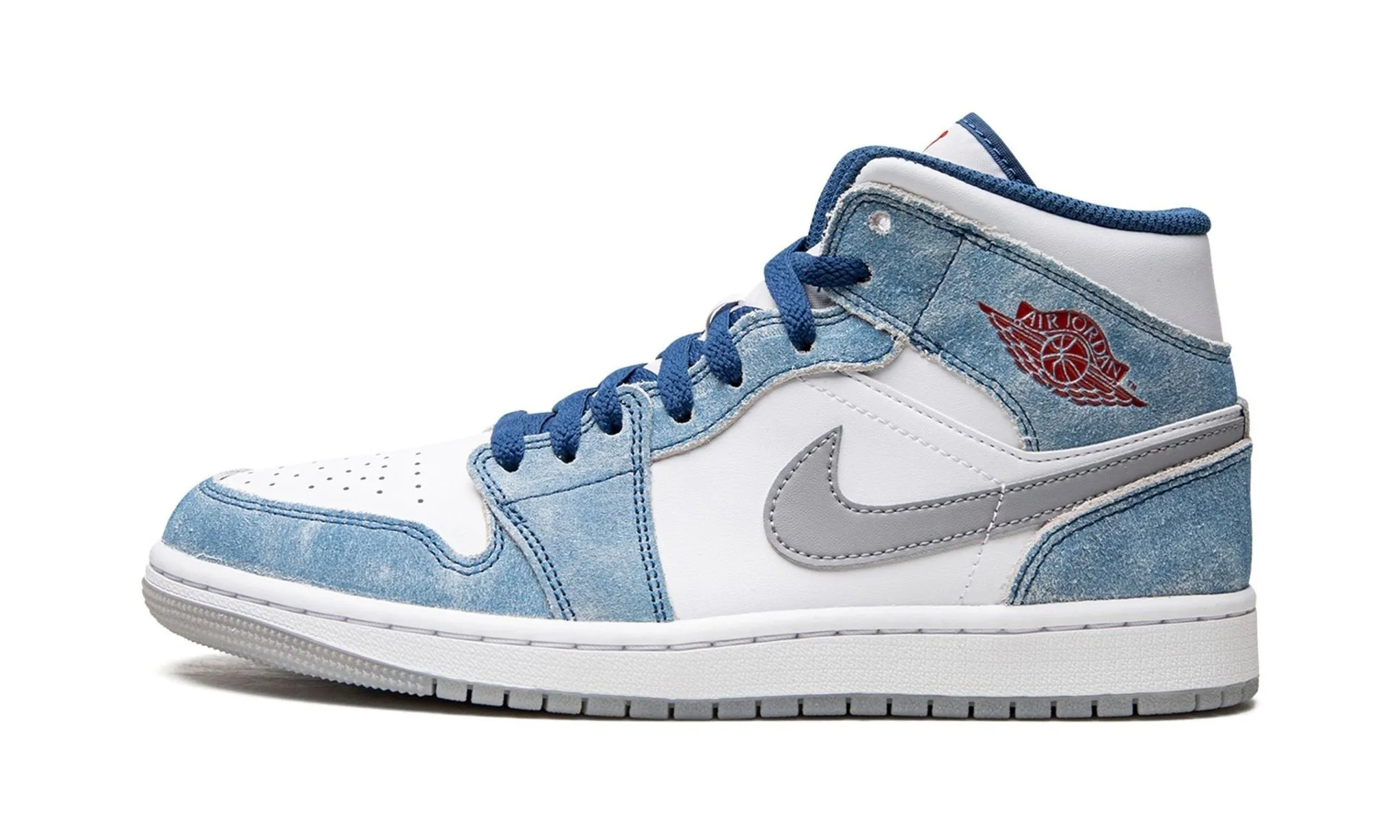 Peace Step Air Jordan 1 Mid French Blue