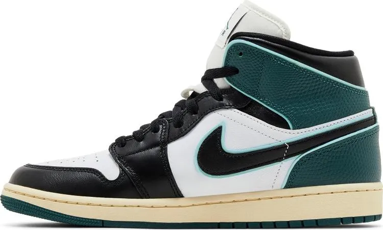 Air Zone Quiet Move Wmns Air Jordan 1 Mid 'Oxidized Green'