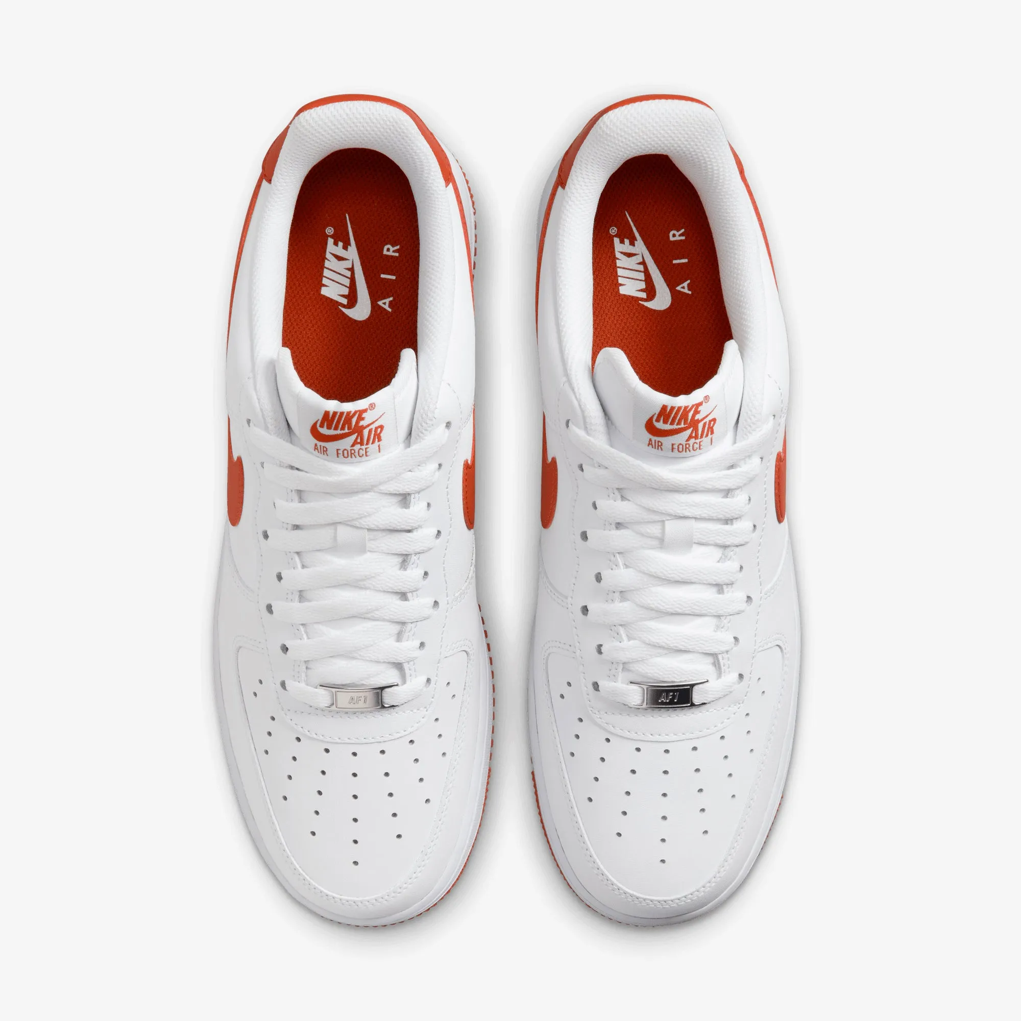 NIKE | AIR FORCE 1 '07 { WHITE/DRAGON RED-WHITE Leather Game Edge