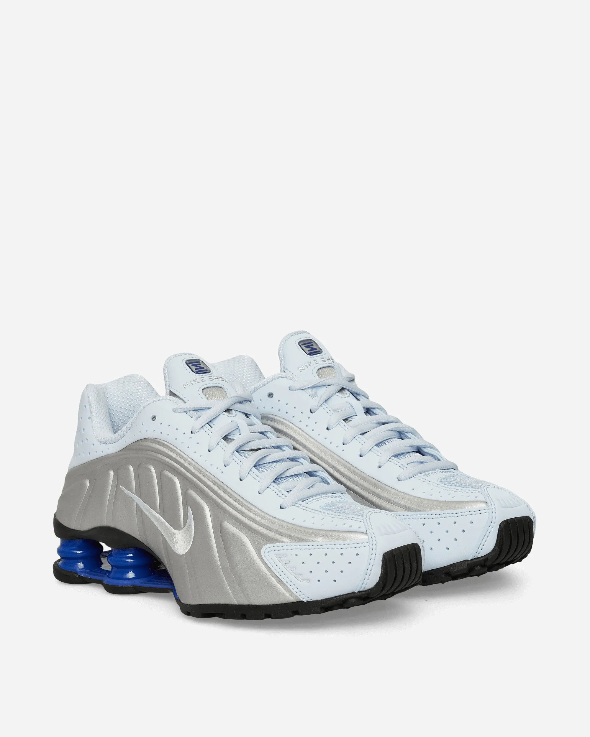 Women's Shox R4 Sneakers Blue Tint / Metallic Silver Workout Show Stage