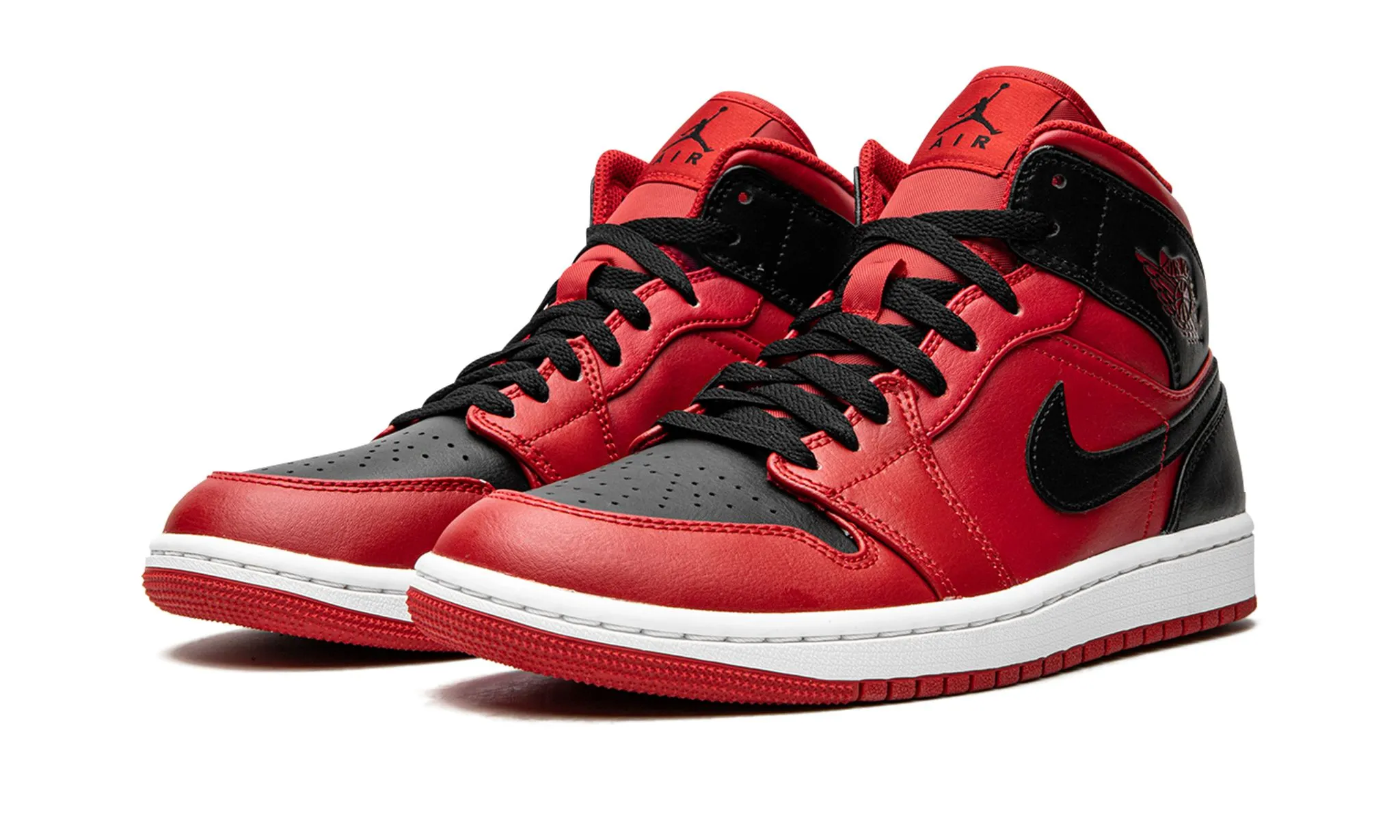 Air Jordan 1 Mid Reverse Bred Strike Step Comfort footbed