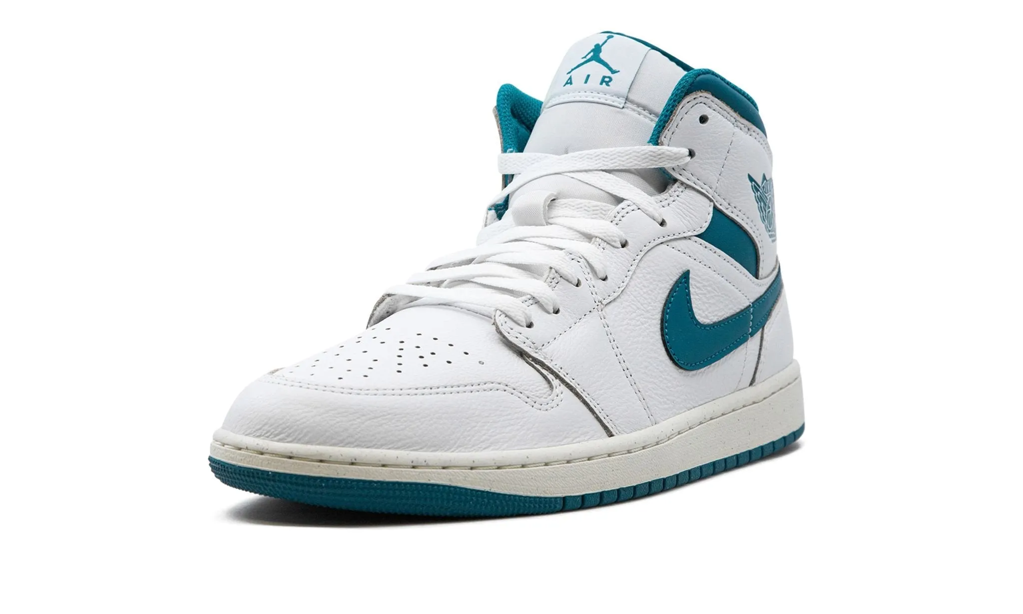 Skip Step High Top Style Air Jordan 1 Mid 'Industrial Blue'