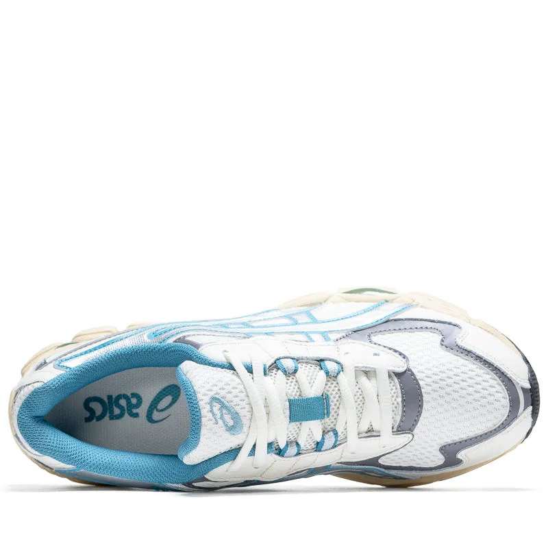 Velvet Soft Shock Resistant Asics Gel-NYC 2055 - Cream/Blue Teal