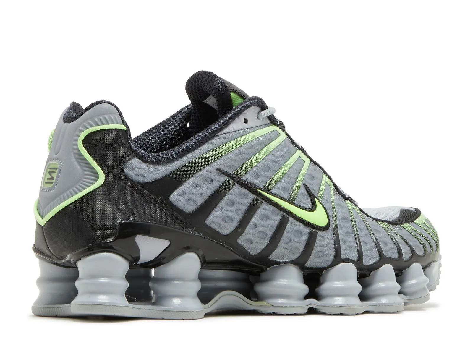 Nike Shox TL Wolf Grey Lime Blast multi - strap shoes